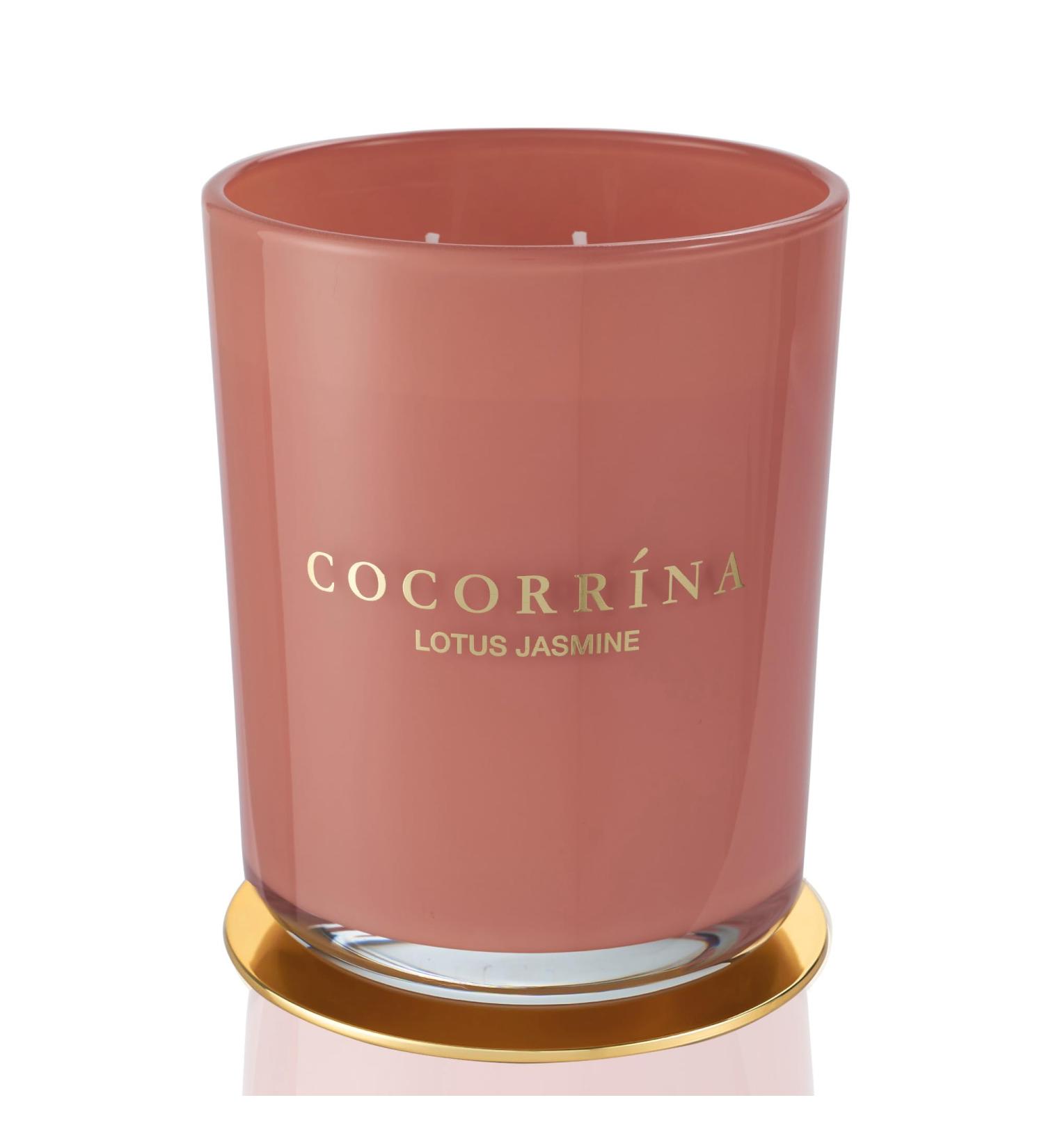 Cocorr na Lotus Jasmine Candle - 420g Natural Soy Candle 46-Hour Burn Time 2 Wicks Perfect Christmas Gift - Buy Online on GoSupps.com