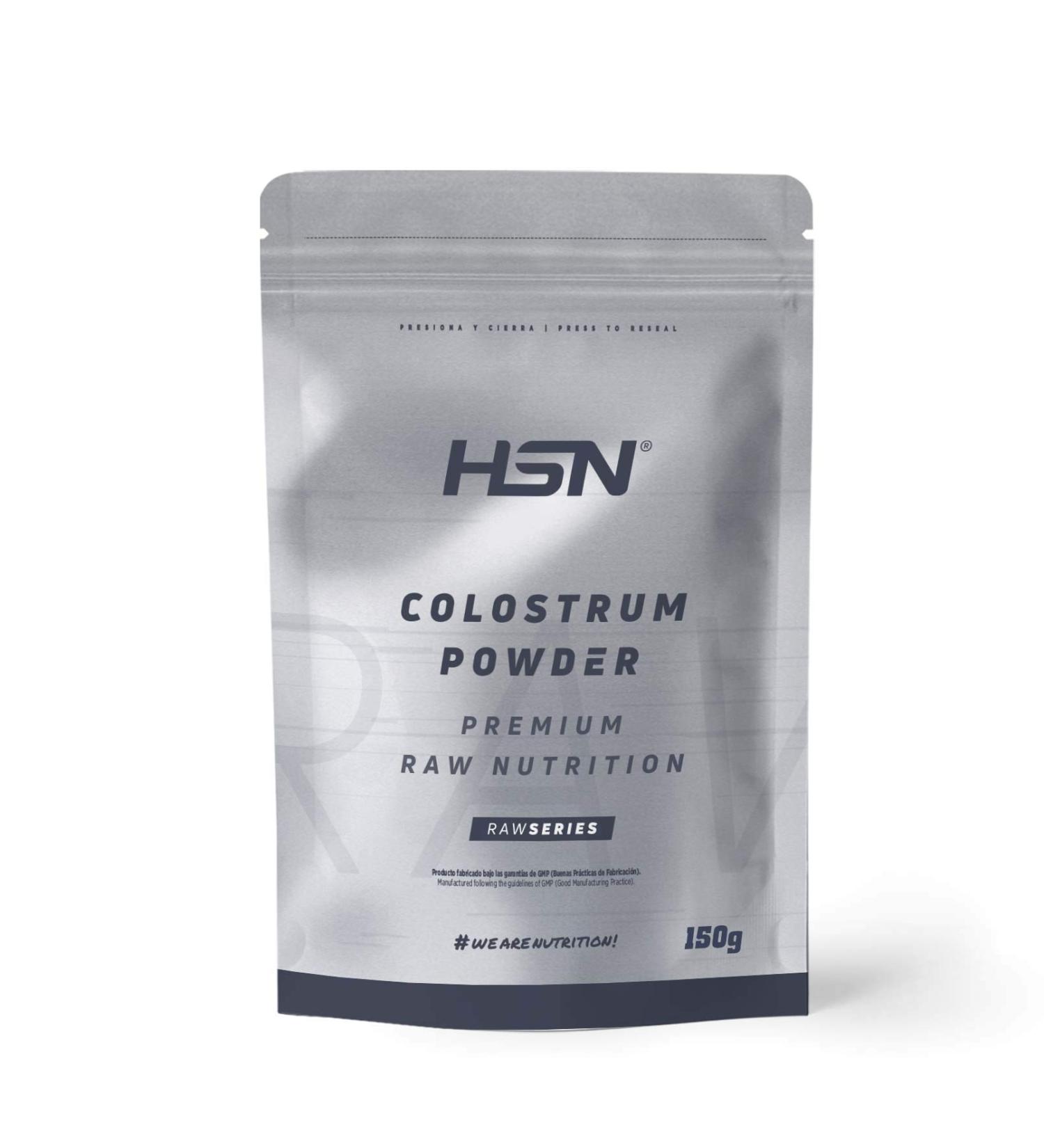 HSN Colostrum Powder | Over 30% Active IgG (Immunoglobulins) | Immune System Support Protein Source Suitable for Vegetarians Gluten Free Unflavored 150g - Buy Online on GoSupps.com