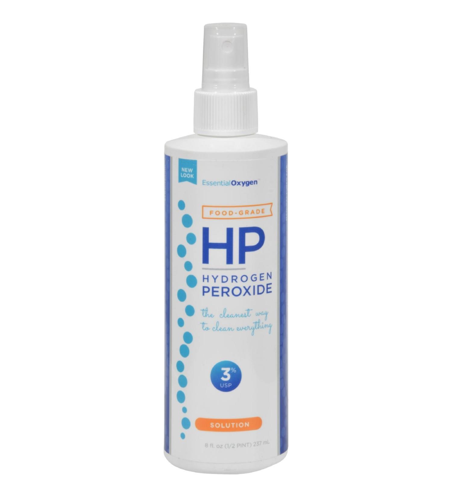 Essential Oxygen Hydrogen Peroxide 3% - Food Grade Spray - 8 oz