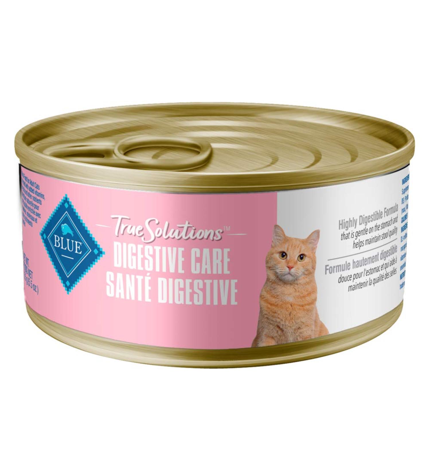 Blue Buffalo True Solutions Natural Digestive Care Adult Wet Cat Food Brown 5.5 oz (Pack of 24) Digestive Care Wet Cat Food - Lg Size - Buy Online on GoSupps.com