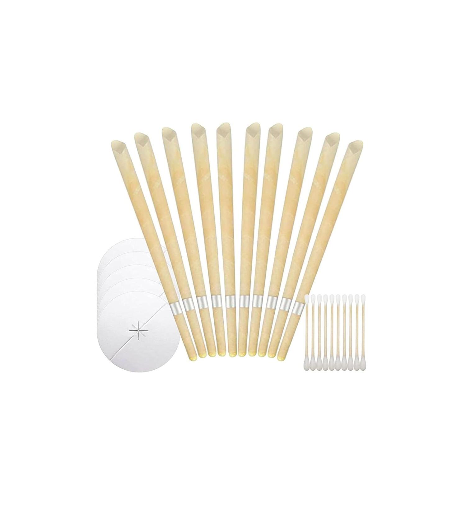 25 PCS Ear Candles for Wax Removal Ear Candles Wax Removal Ear Cleaning Candles Earwax Remover Tool with Cotton Swab for Ear Cleaning Earwax Removal Candling for Ear Cleaning - Buy Online on GoSupps.com
