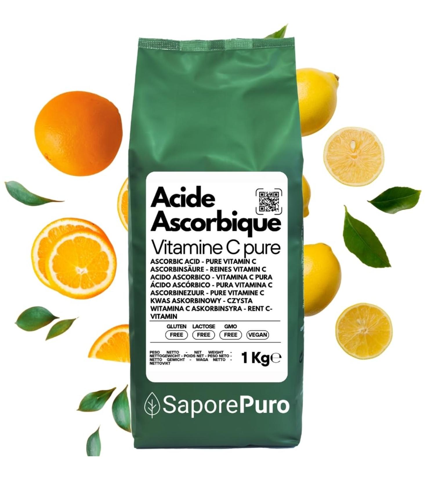 Vitamine C en poudre Acide L-Ascorbique 1 kg - Buy Online on GoSupps.com