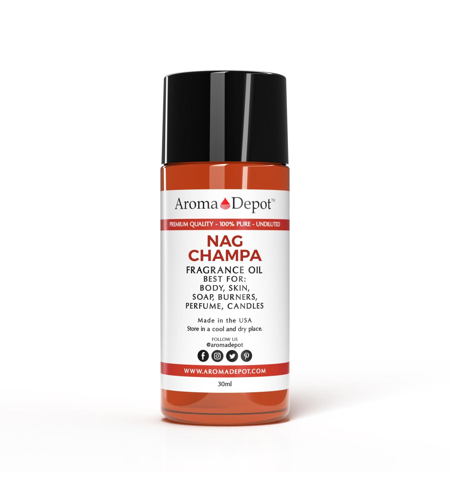 Buy Nag Champa 30ml Fragrance Oil - Perfect for Candles Bath Bombs & Diffusers | International Shipping Available - Buy Online on GoSupps.com