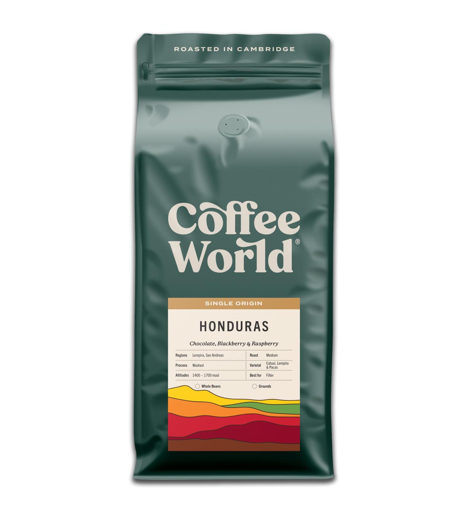 Coffee World | Honduras Single Origin Arabica UK Roasted Whole Coffee Beans - Perfect Brewing for Caf s Businesses Shops & Home Users (Coffee Beans 1KG) - Buy Online on GoSupps.com