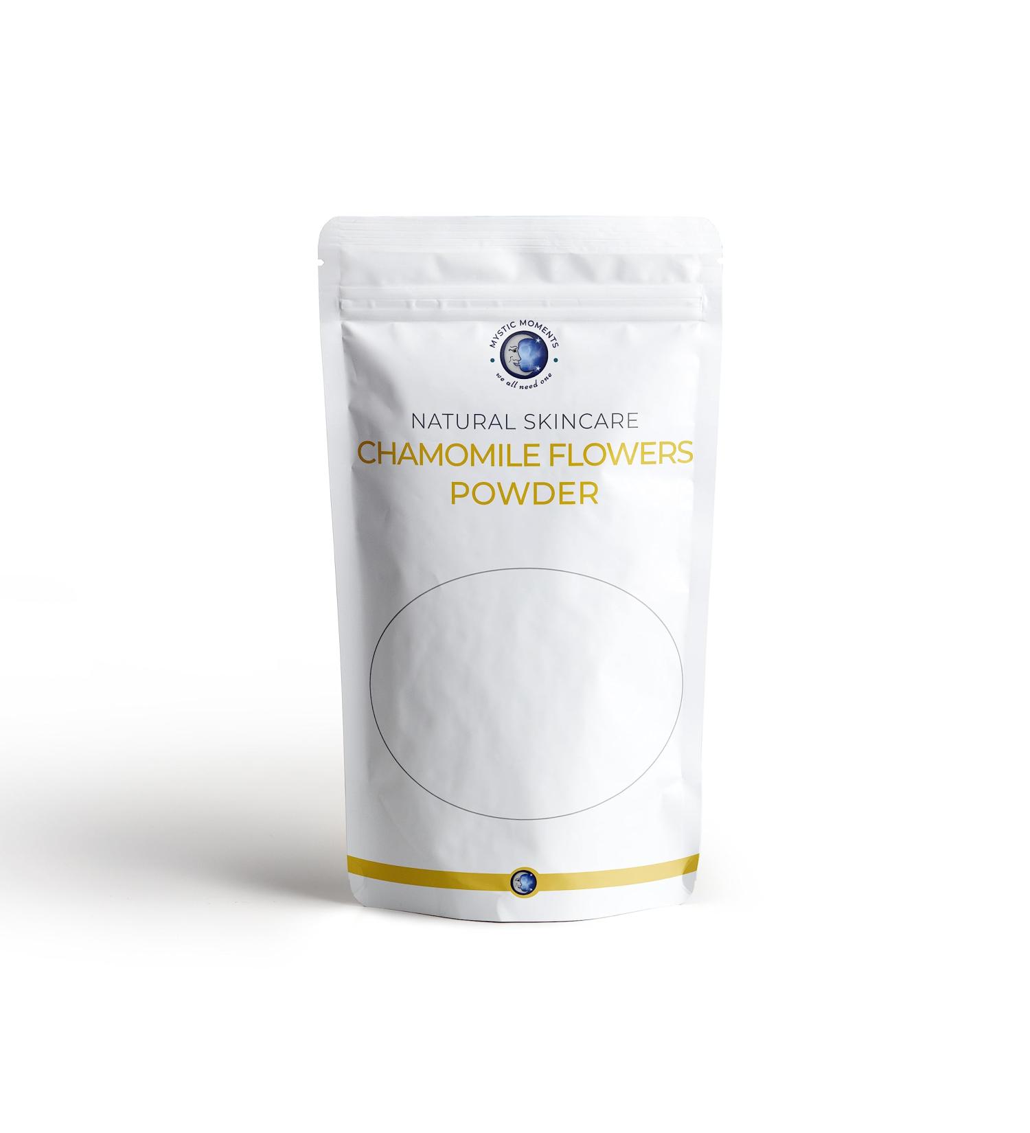 Mystic Moments Chamomile Flowers Powder 100g - Pure and Natural Relaxing Botanical for Tea and Skincare - Buy Online on GoSupps.com