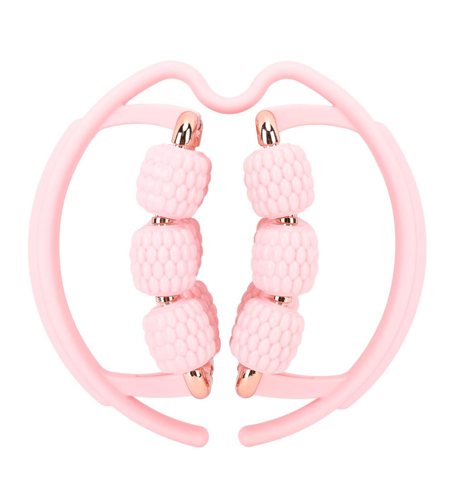 Multi-Purpose Hand-Leg Roller - 18 Wheels Muscle Scooter for Instant Relief | Pink Handmade Massage Device for Legs Arms & Body - Buy Online on GoSupps.com