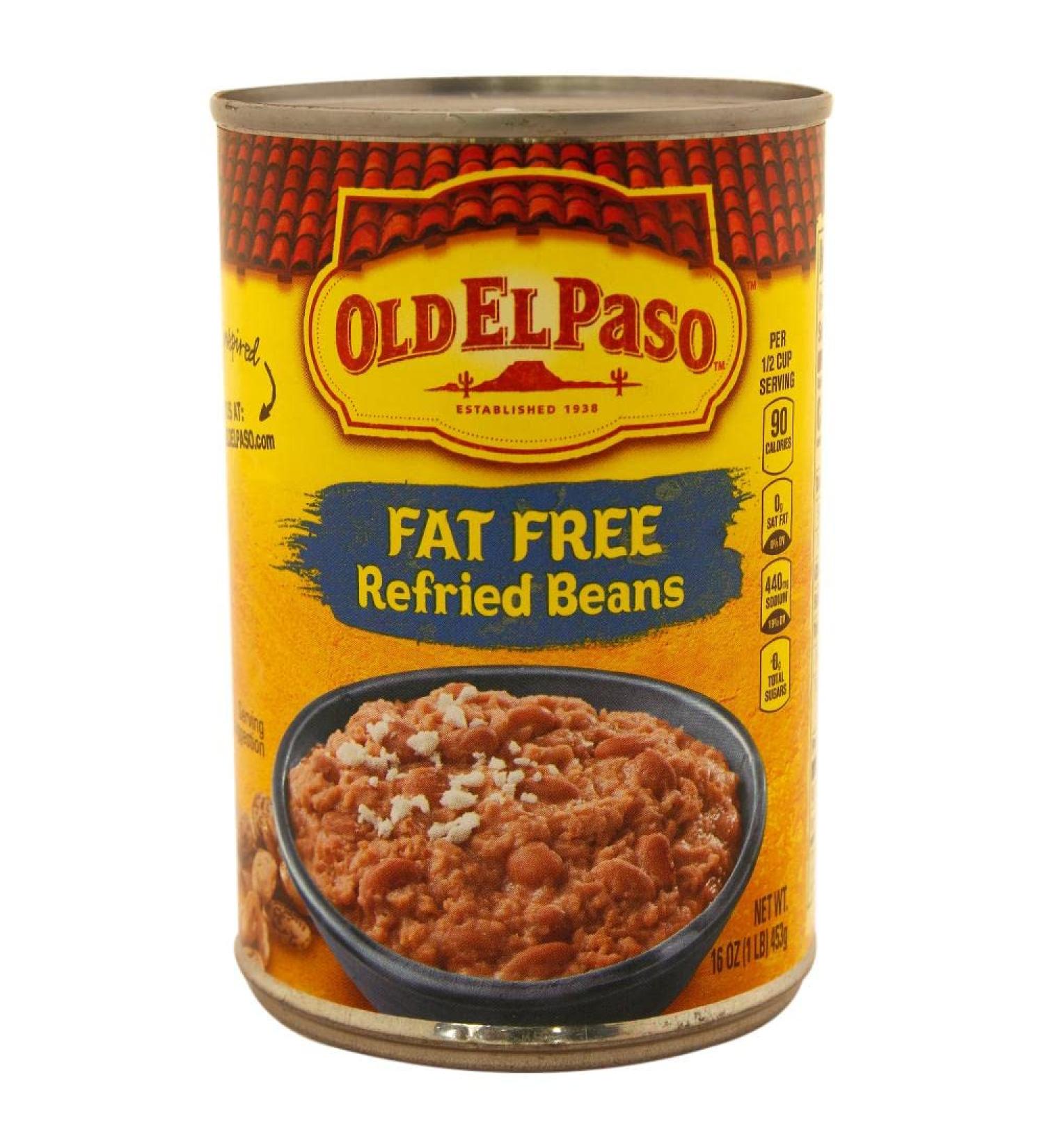 Old El Paso Fat Free Refried Beans 16 oz. - Buy Now and Enjoy Healthy Mexican Flavors! - Buy Online on GoSupps.com