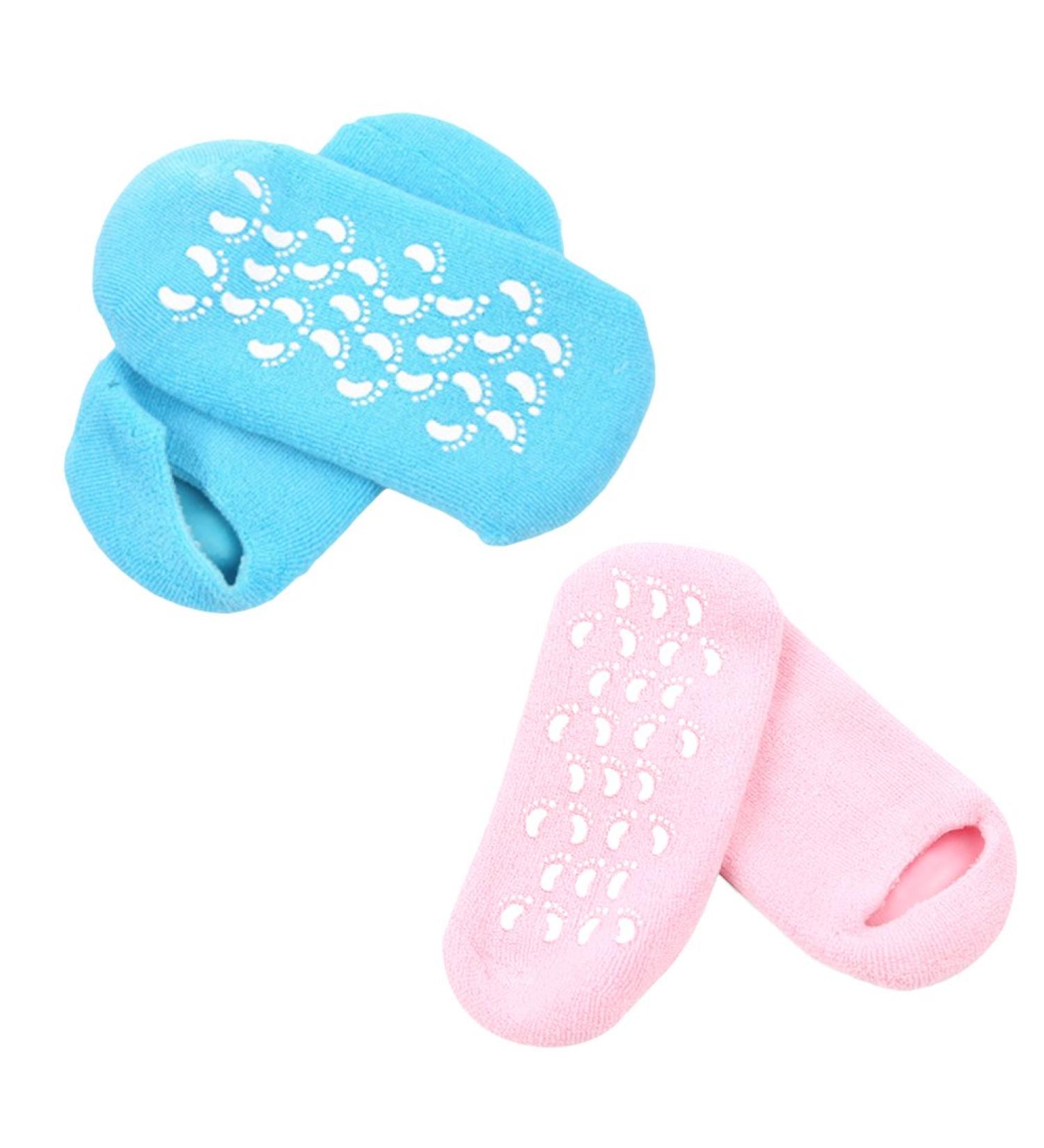 Buy Moisturizing Heel Socks - 2 Pairs Spa Gel Socks for Women | Repair & Hydrate Ankle Boots & Forefoot Damping - Buy Online on GoSupps.com