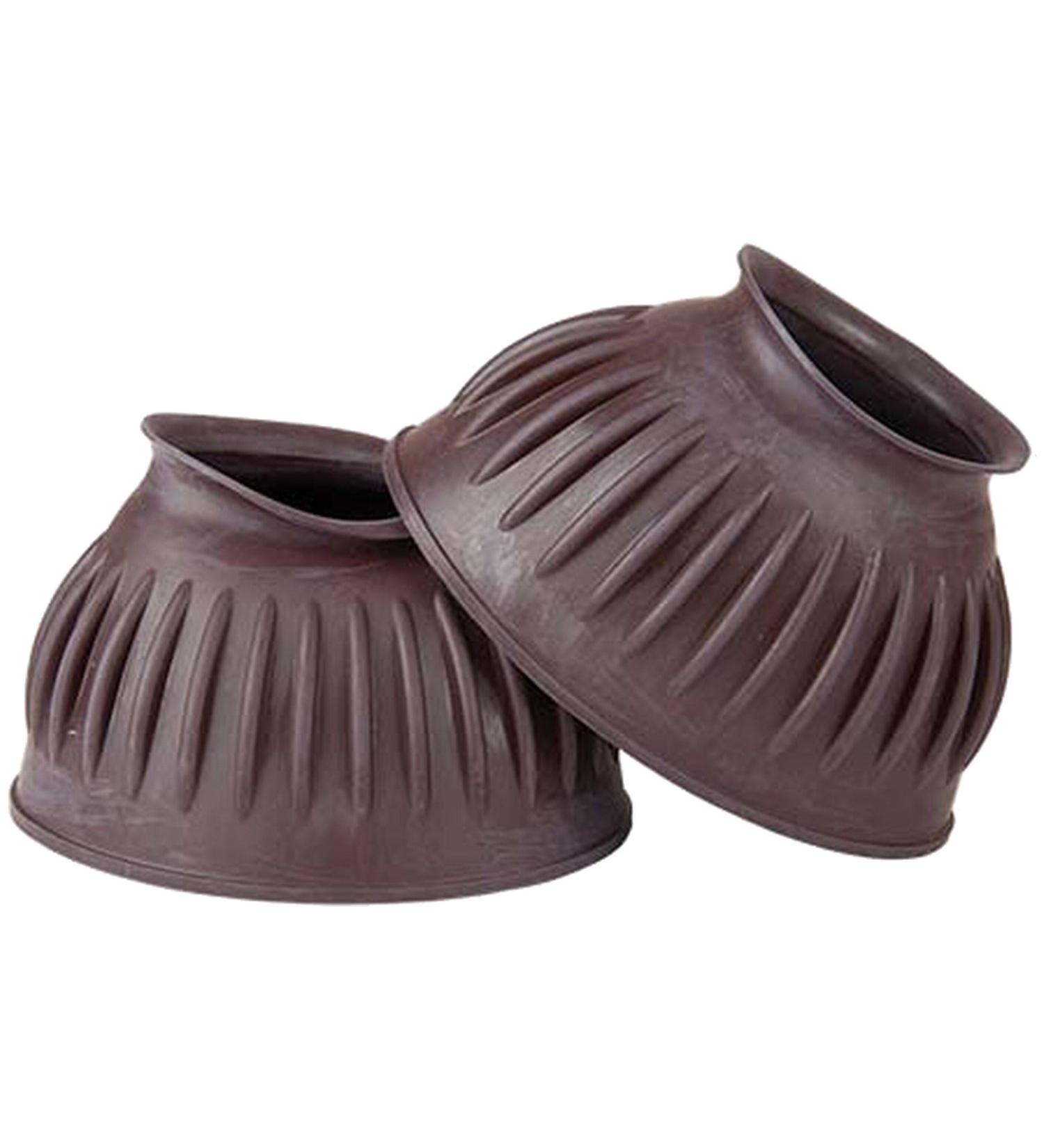 TdeT Rubber Hoof Protectors Closed Brown XL