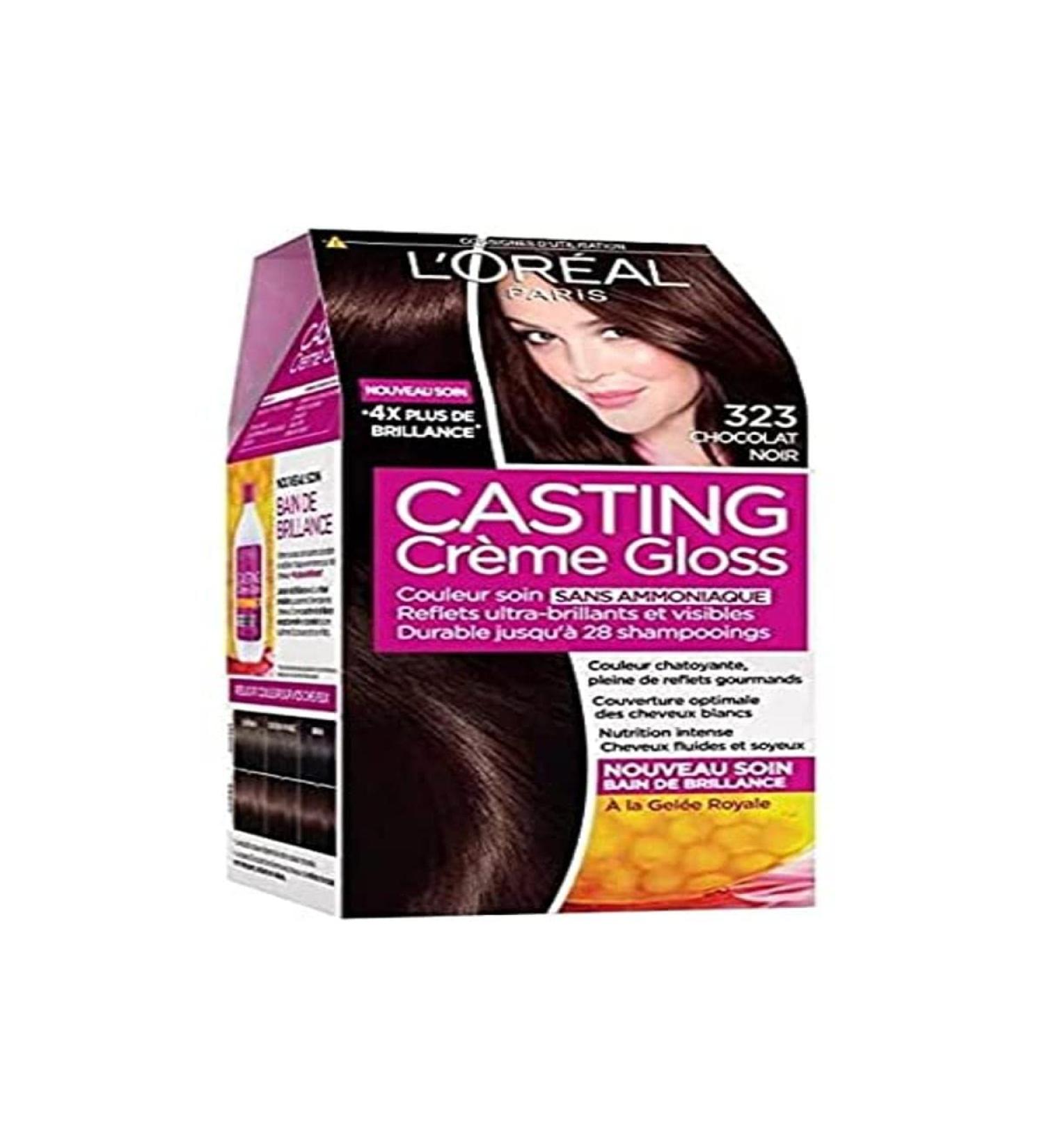 L'Or al Paris Casting Cr me Gloss Tone-on-Tone without ammonia 323 Chocolat Noir 1 piece (1 pack)