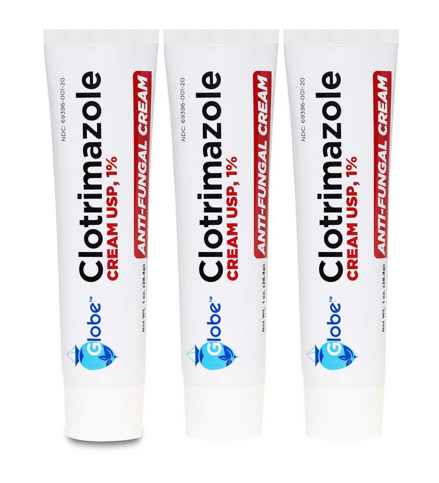 3 Pack Clotrimazole Cream 1% (1 oz) - Treats Athlete's Foot, Jock Itch, Ringworm | Relieves Itching, Redness & Discomfort - Buy Online on GoSupps.com