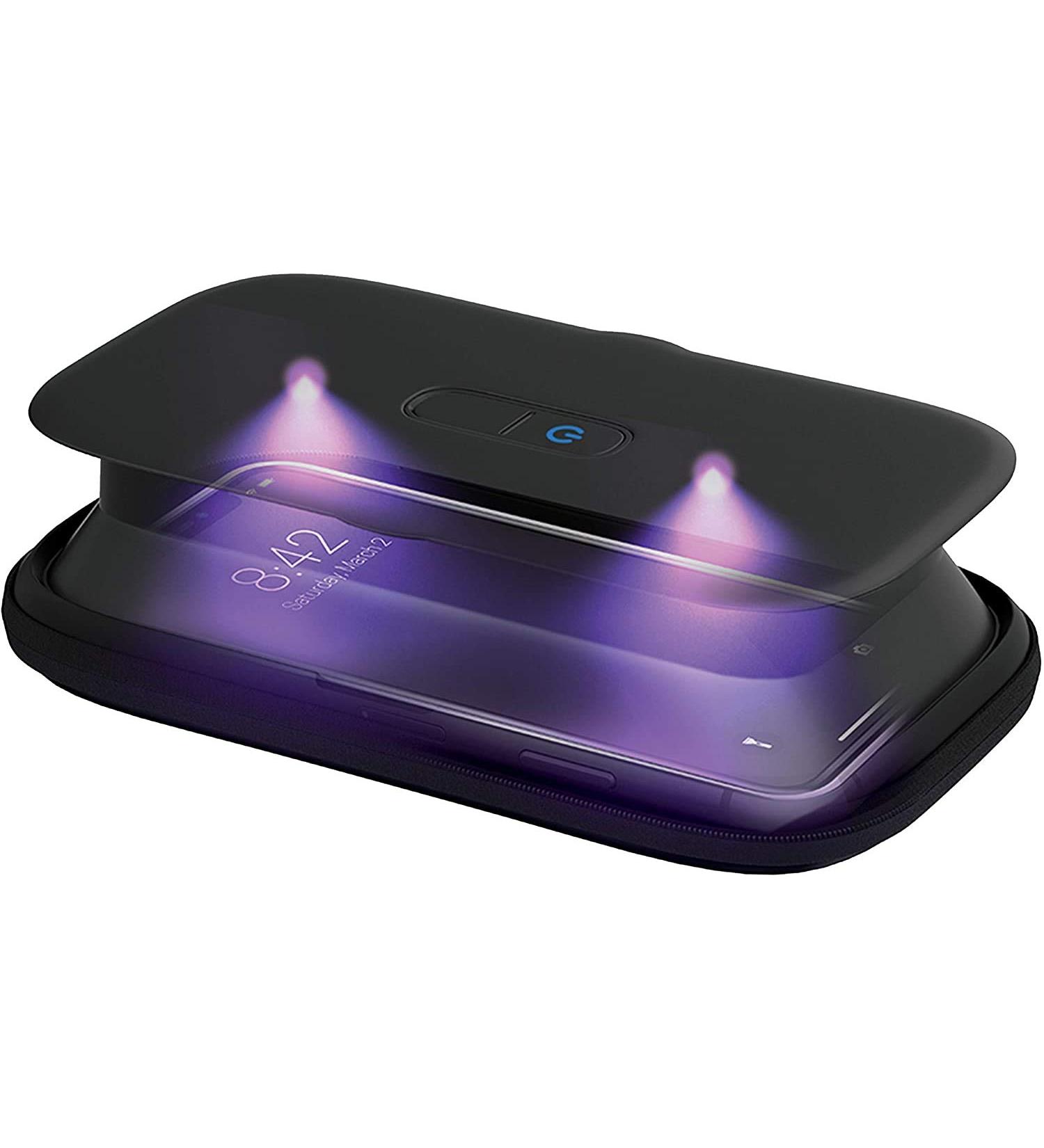 HoMedics UV-Clean Phone Sanitizer | Faster Than Any UV Sanitizer On The Market Our revolutionary UV CLEAN reduces bacteria and viruses.| l | Mercury and Chemical Free Black - Buy Online on GoSupps.com
