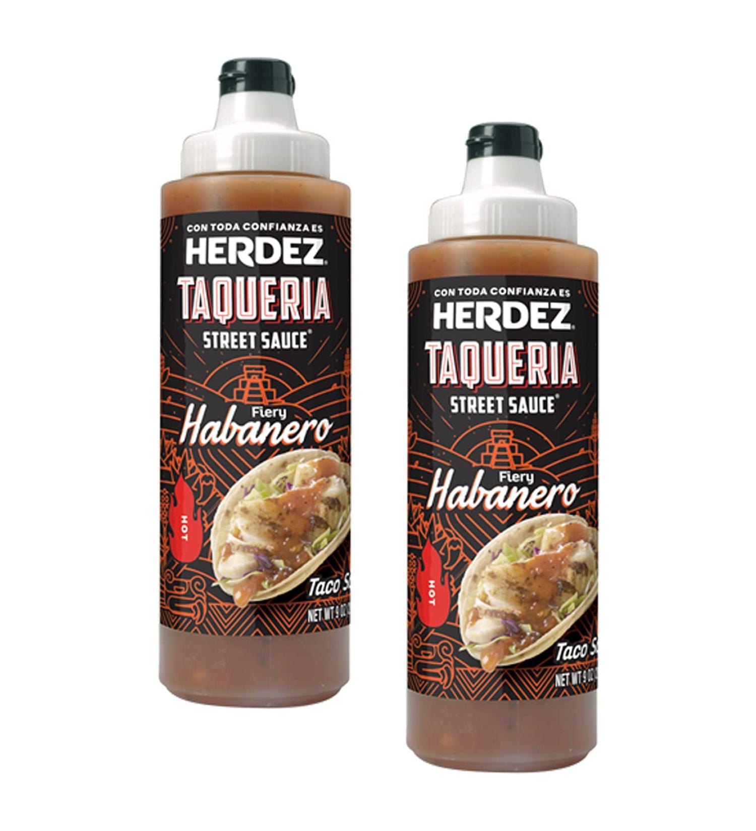 Herdez Taqueria Street Taco Sauce HABANERO - Gluten Free - 2-9 oz Pack - Buy Online on GoSupps.com
