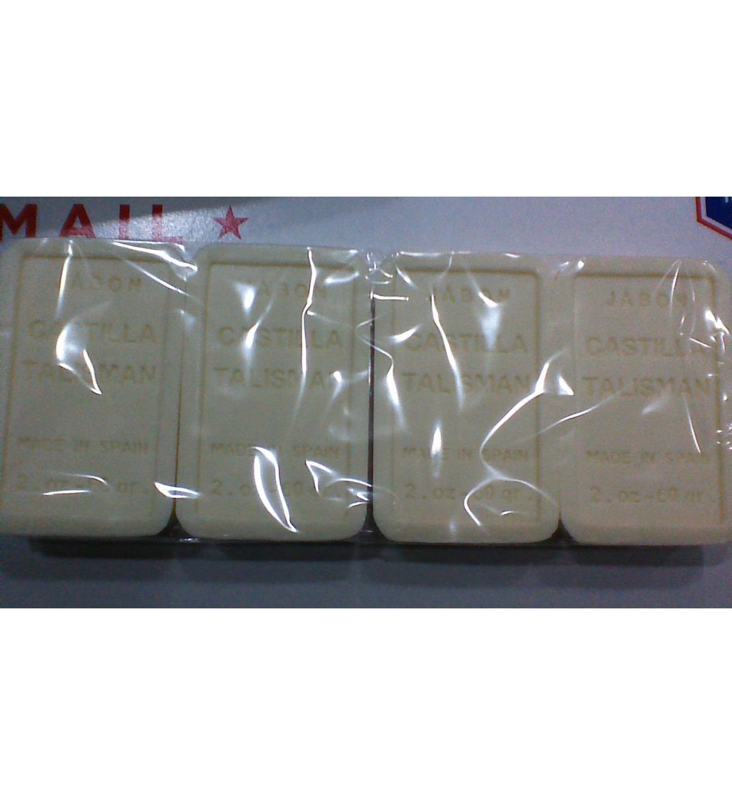 4 Castile Soap Bars Talisman Made in Spain Jabon Castilla -2 oz Each Sealed PACK