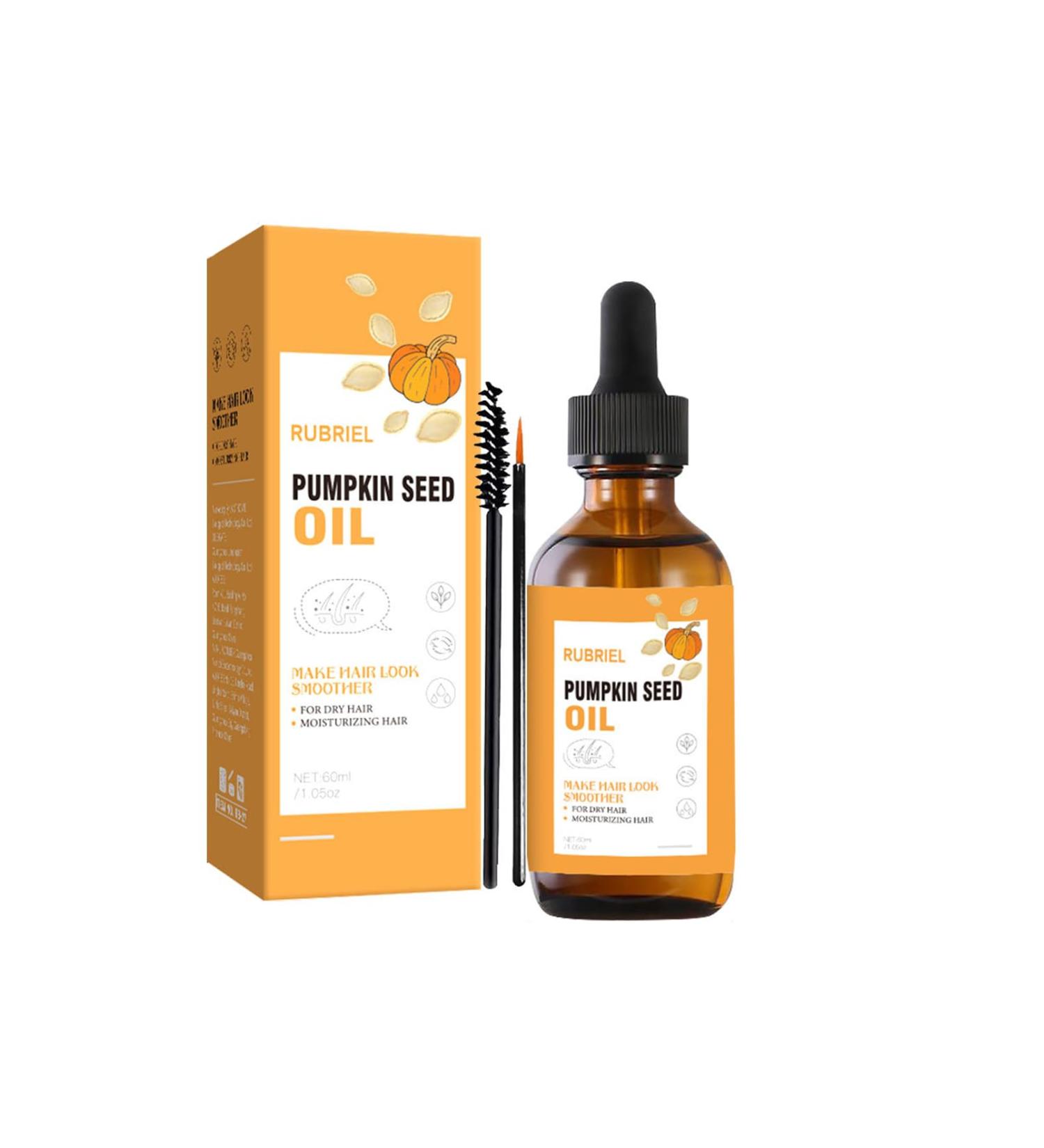 Organic Pumpkin Seed Oil 100% Pure Cold Pressed Pumpkin Seed Oil for Hair Growth Repairs Hair Follicles Stronger Hair Hair Growth Oil for Women & Men - Buy Online on GoSupps.com