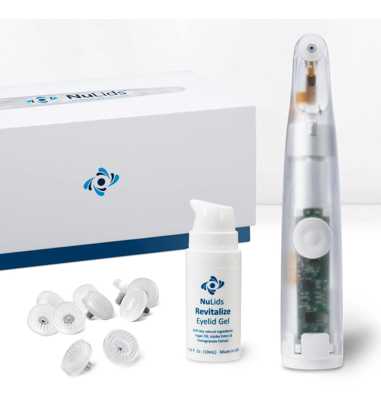 NuLids Dry Eye Relief Therapy Device - Long Lasting Alternative to Eye Drops - 30 Starter Kit - Buy Online on GoSupps.com