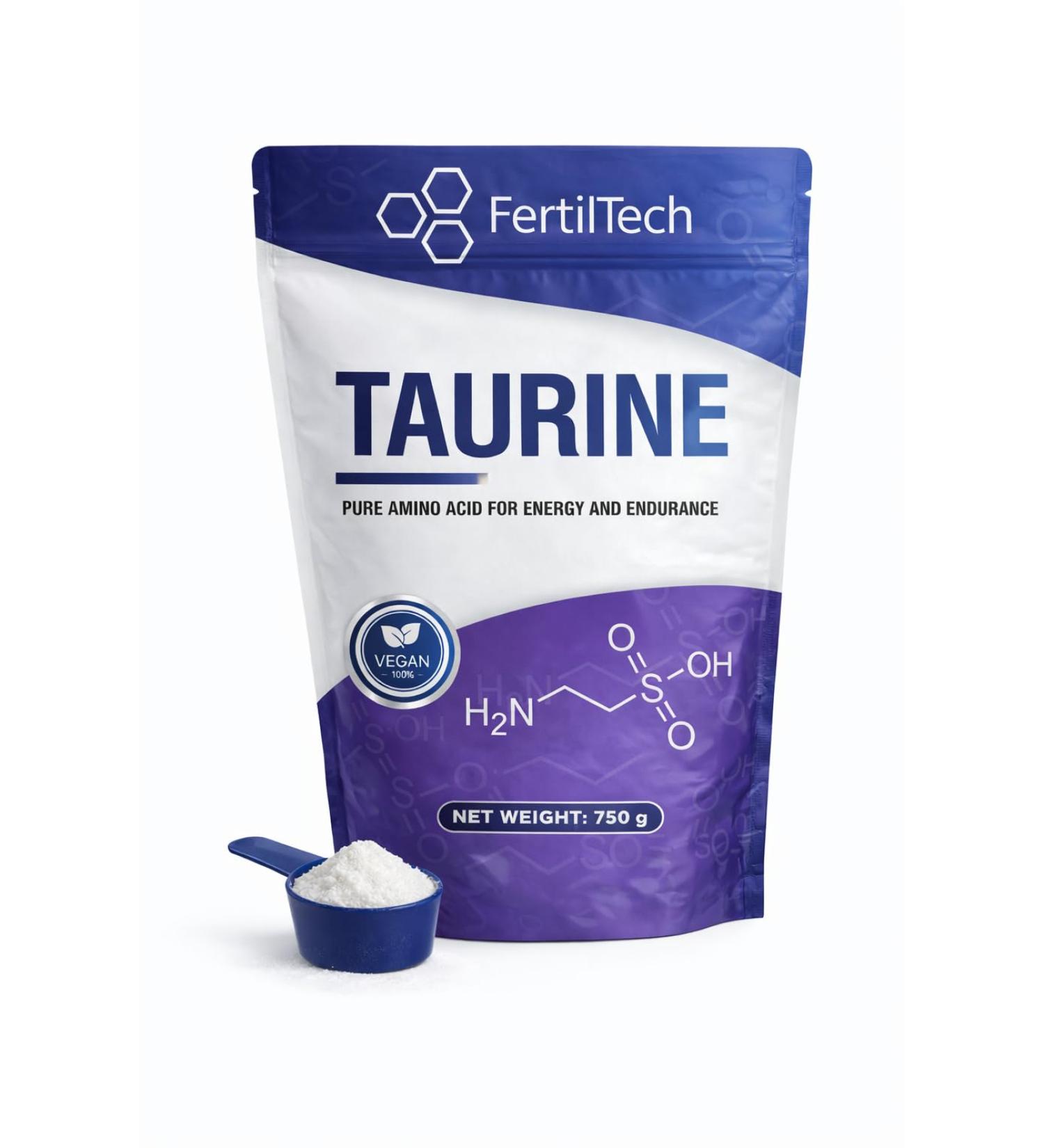 Taurine en Poudre 750 g 300 Portions (10 Mois) Format Longue Dur e Puret 99 8% Haute Qualit Sans Additifs Sans Ar me Vegan Sans OGM Conditionn e en France - Buy Online on GoSupps.com