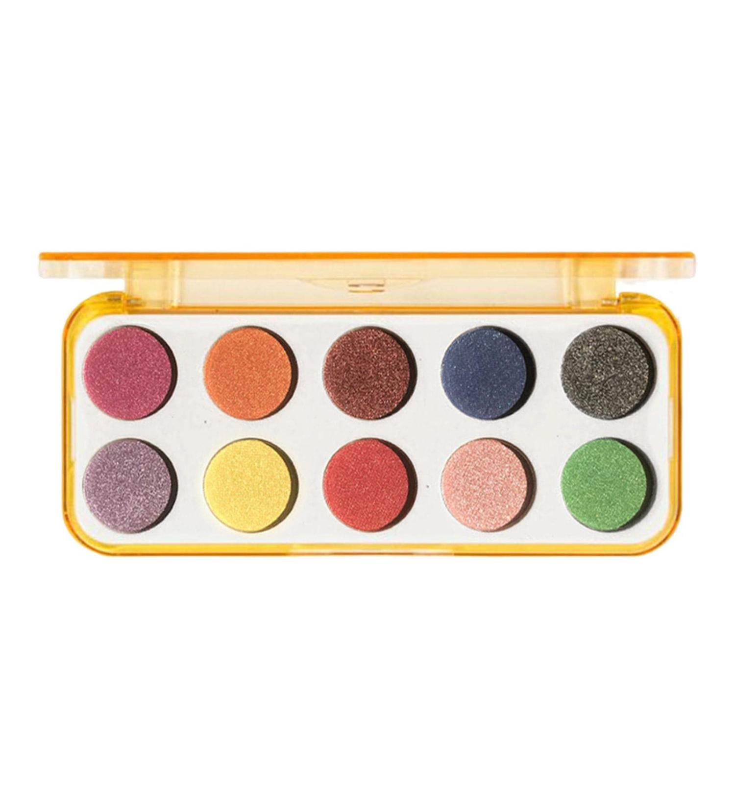 Eyeshadow Palette 10 Shades Eye Shadow Pallets for Women | Matte Shimmer Eyeshadow Pallet Long Lasting Make up Eye Shadows Cosmetics Kit for Women Hondony 02# Pearl Disc - Buy Online on GoSupps.com