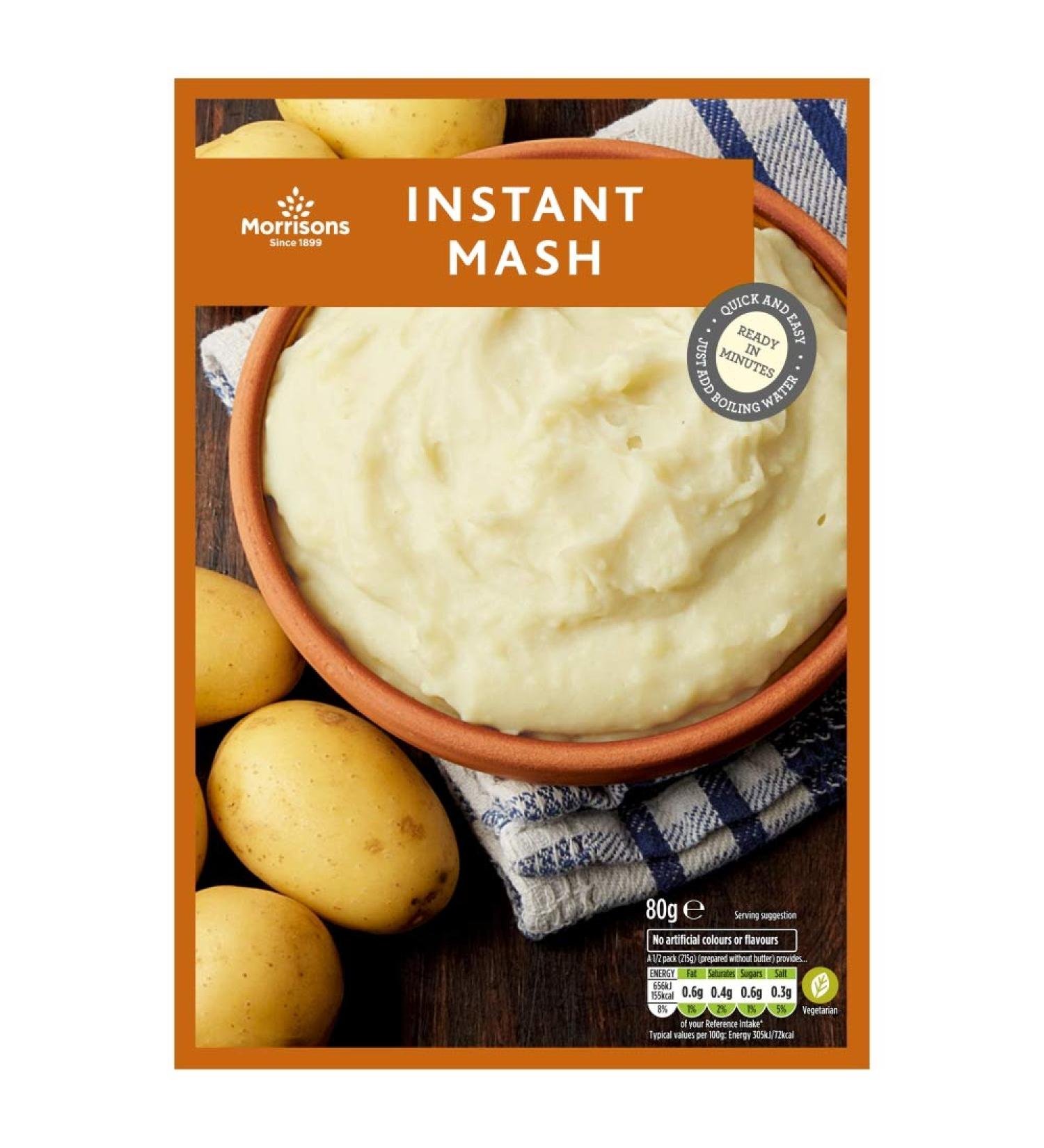 Morrisons Quick and Easy Plain Mash 80 g x 10
