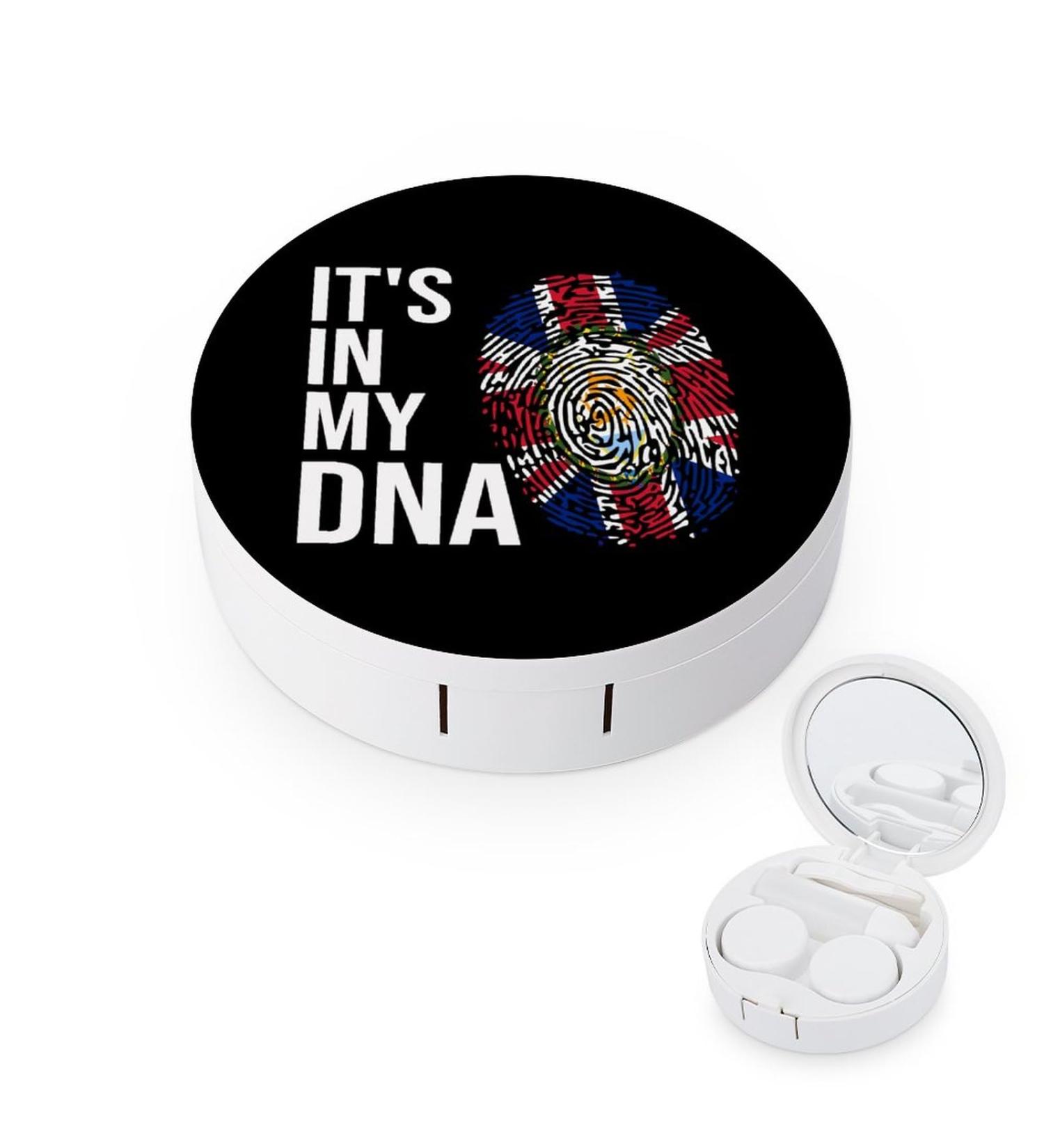 Anguilla Flag Contact Lens Case Portable Travel Case with Mirror | It's in My DNA - Buy Online on GoSupps.com