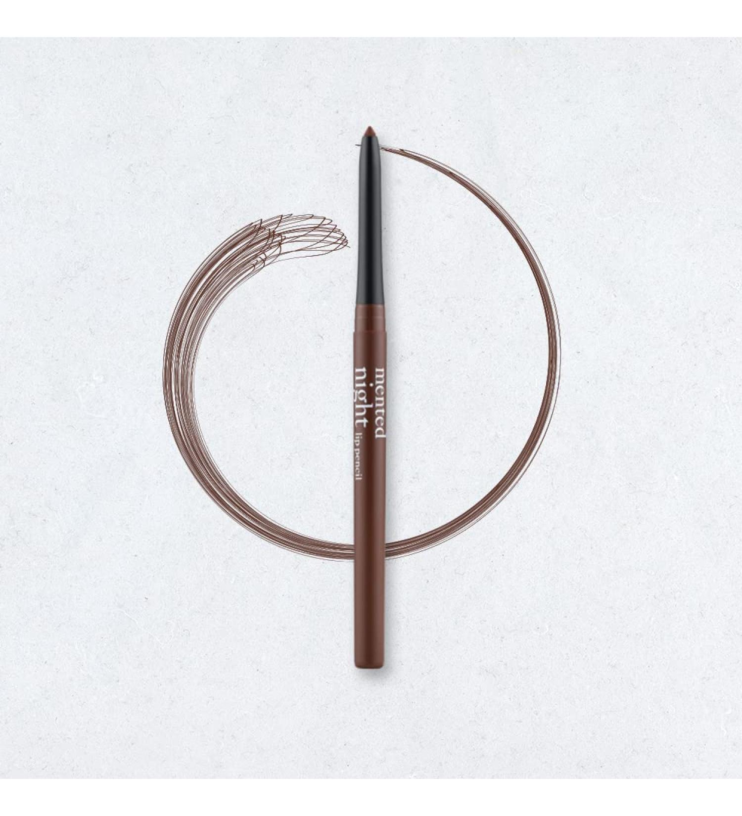 Mented Cosmetics Dark Brown Waterproof Lip Liner - Vegan Cruelty-Free Matte Lip Pencil for Black Women - Buy Online on GoSupps.com