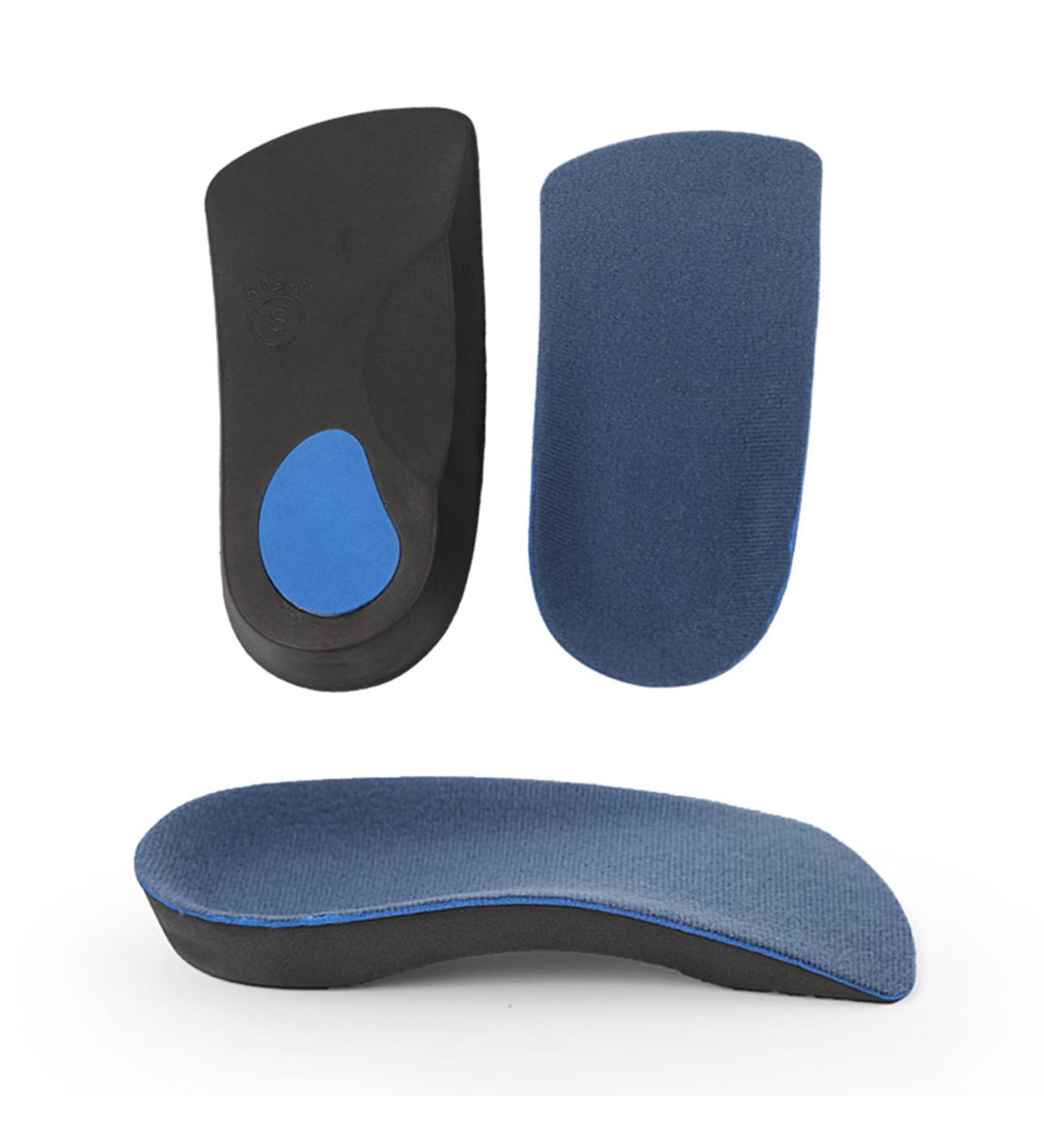Buy 3/4 Length Orthotic Insoles for Arch Pain Relief | Plantar Fasciitis & Flat Feet Support | Men & Women Medium Size - Buy Online on GoSupps.com