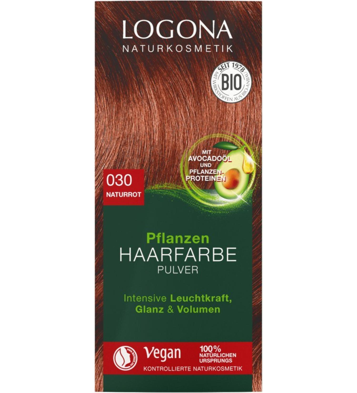 Logona Herbal Hair Color Powder 030 Natural Red