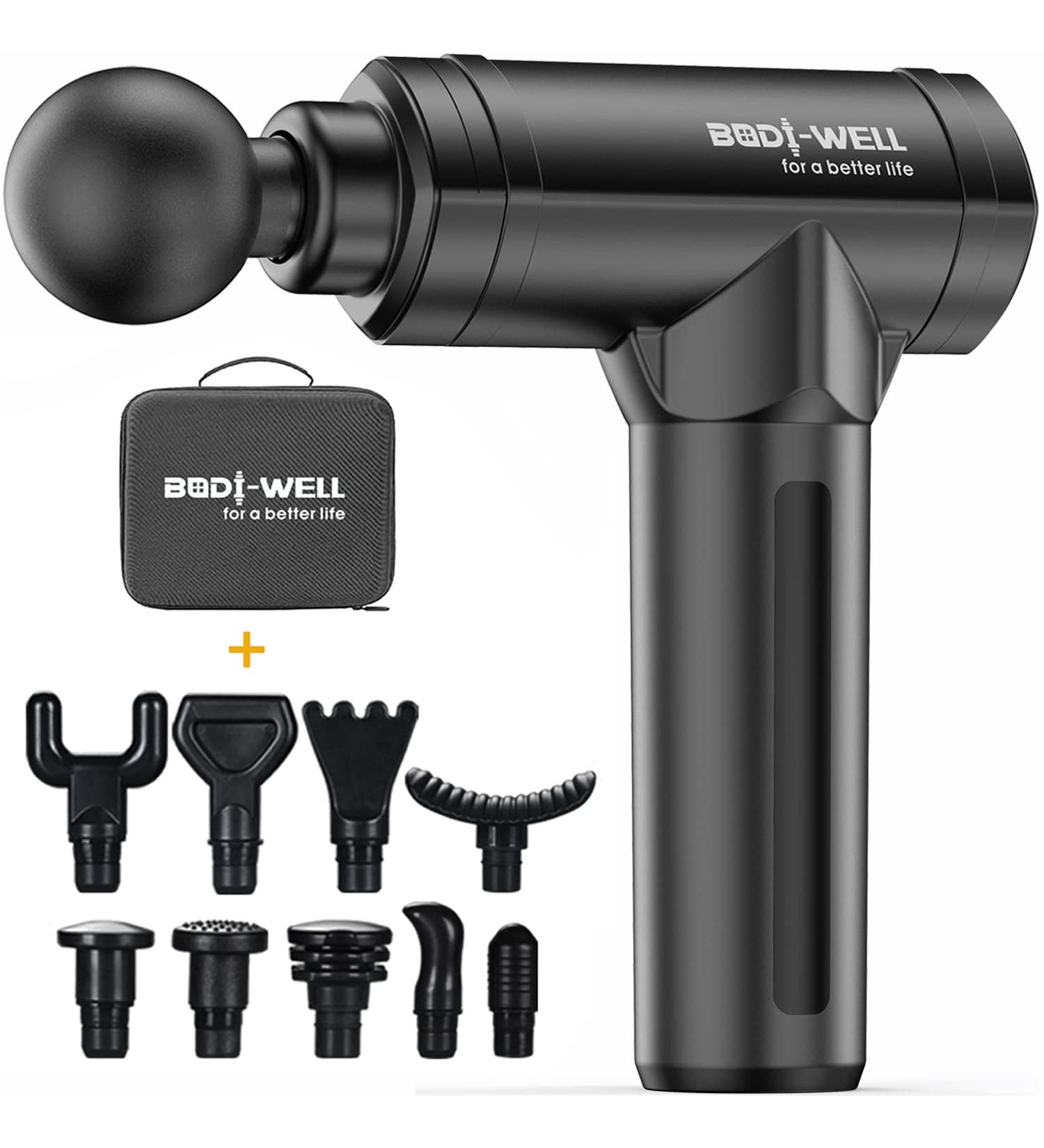 High Torque Muscle Massage Gun for Athletes - Deep Tissue Back Massager for Pain Relief and Muscle Recovery - Buy Online on GoSupps.com