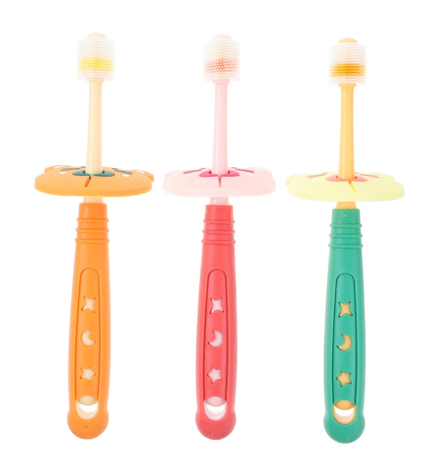 Goohochy Baby Toothbrush - Soft Silicone Tooth Cleaning Brush for Babies & Toddlers | Cheetopia Nano Material - Buy Online on GoSupps.com