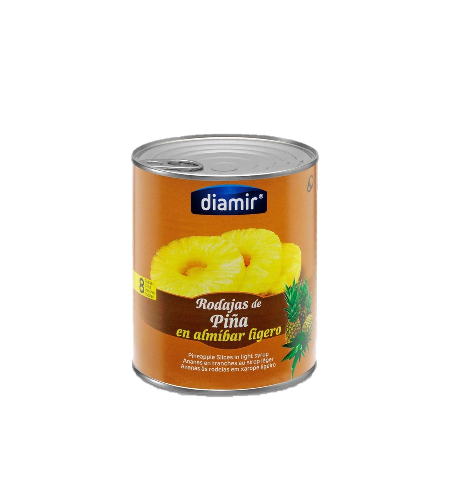 diamir Pineapple slice in syrup - 4/4 - Box 825 g