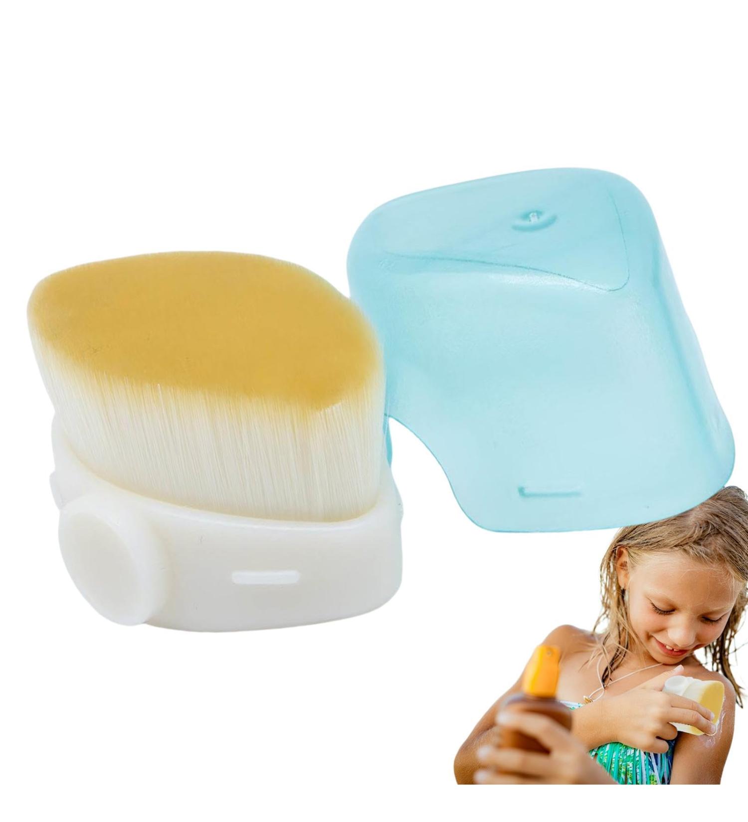 Sunscreen Brush | Sunscreen Applicator with Precise Control Portable Cosmetic Brushes Quick-Drying Fiber Bristles for Even Application Beige - Buy Online on GoSupps.com