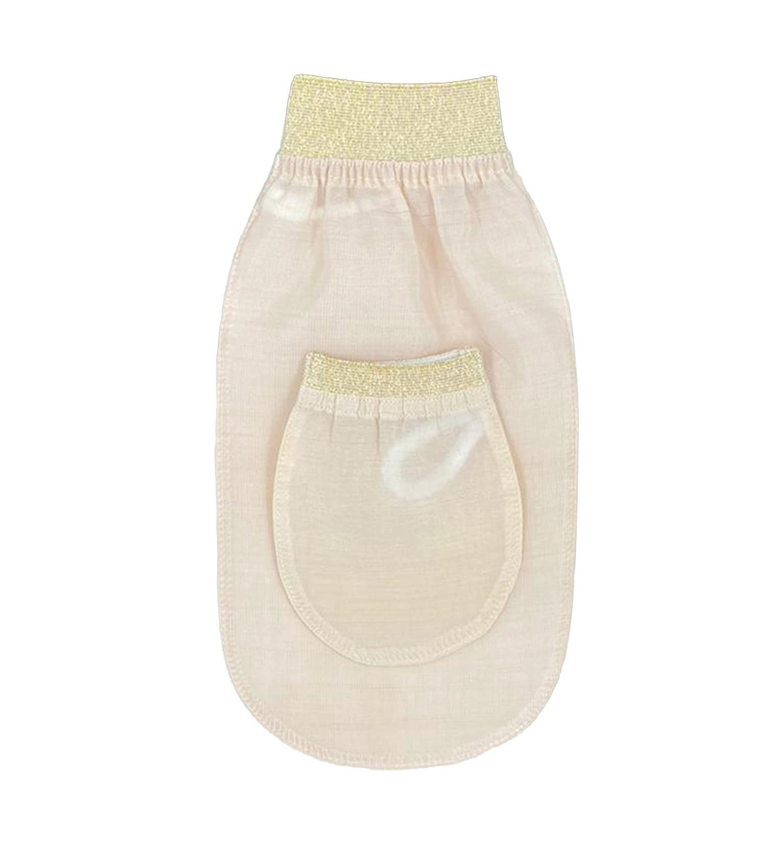 Feel Fine Peeling Gloves & 100% Natural Silk Set | Turkish Hammam Bathing Spa Essentials - Body Peeling & Shower Accessories - Buy Online on GoSupps.com