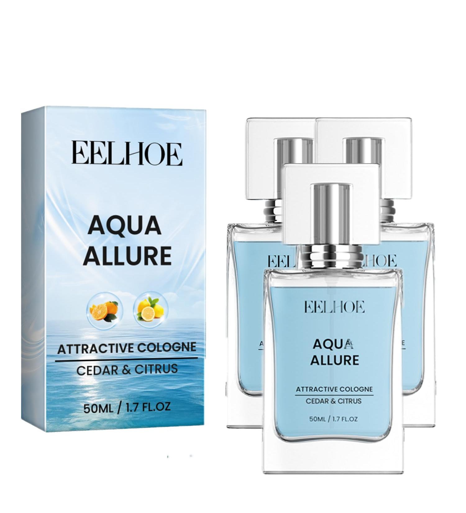 Pheromone Cologne for Men-Charm Cologne for Men - Hypnosis Cologne Fragrances for Men Cologne for Men to Attract Woman Eau de Toilette Enhanced Fragrances Perfume-50ML (AQUA ALLURE-3 Pack) - Buy Online on GoSupps.com