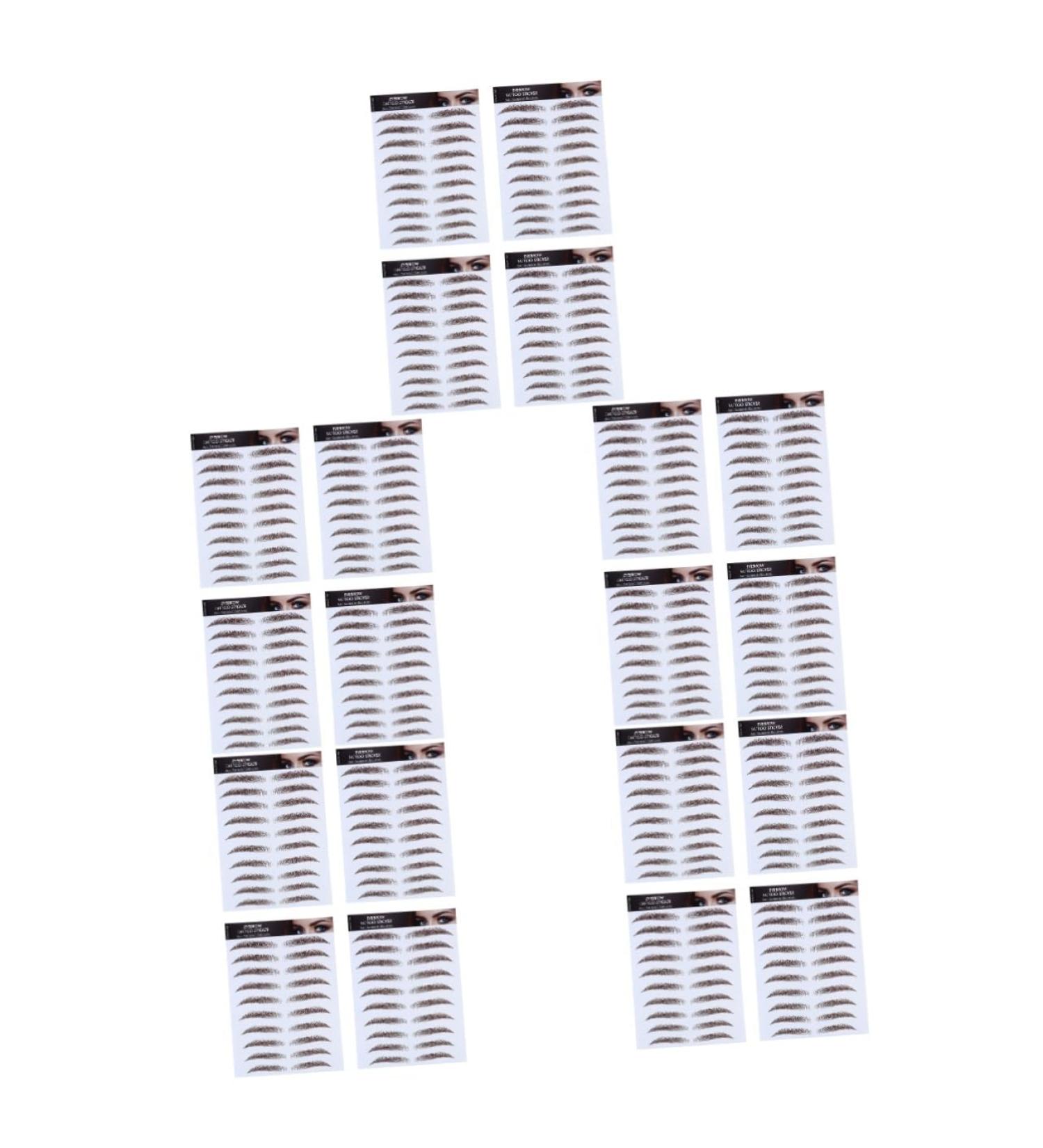 FOMIYES 20 Pcs Eyebrow Stickers Tool Stickers Makeup Brow Sticker Artificial Eyebrow 6d Water Proof Applique - Buy Online on GoSupps.com