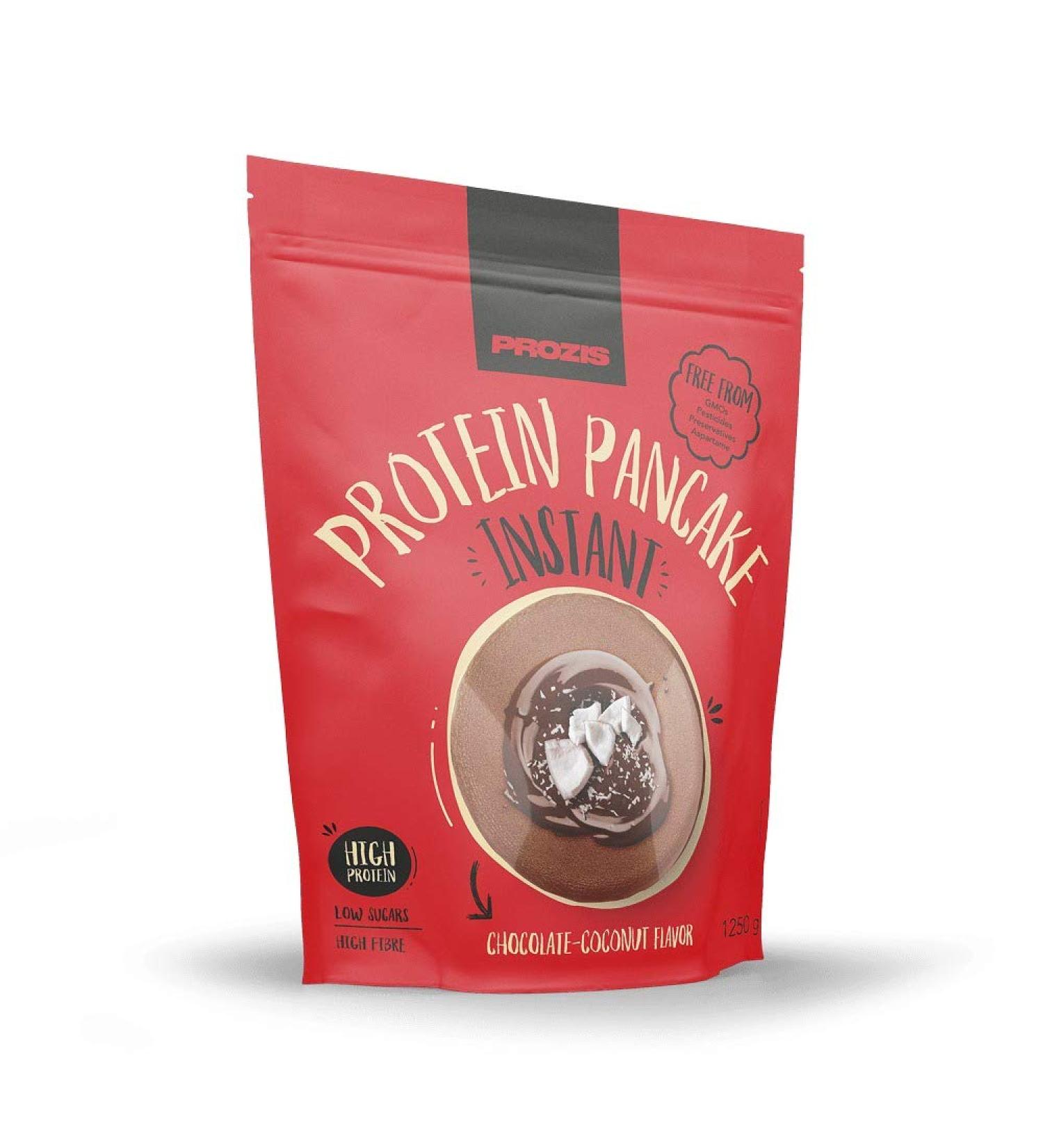 Prozis Instant Protein Pancake Protein Mix 1250g Chocolate-Coconut - Buy Online on GoSupps.com