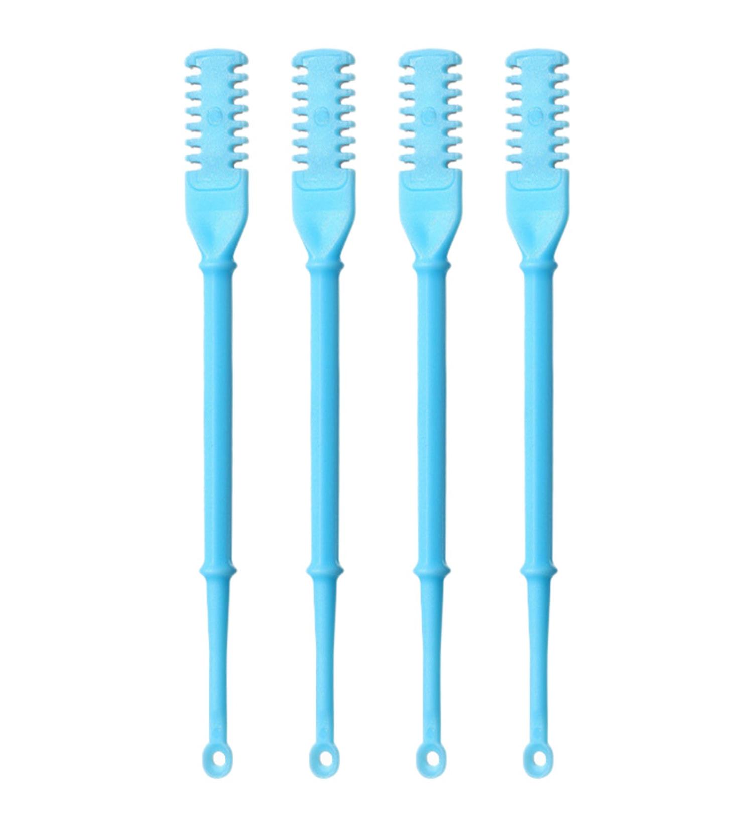 Nasal Hair Cutter Ear Pickers 360 Degree Rotating Nasal Hair Removal Tool 4Pcs Portable Manual Nose Hair Trimmer Gifts Blue - Buy Online on GoSupps.com
