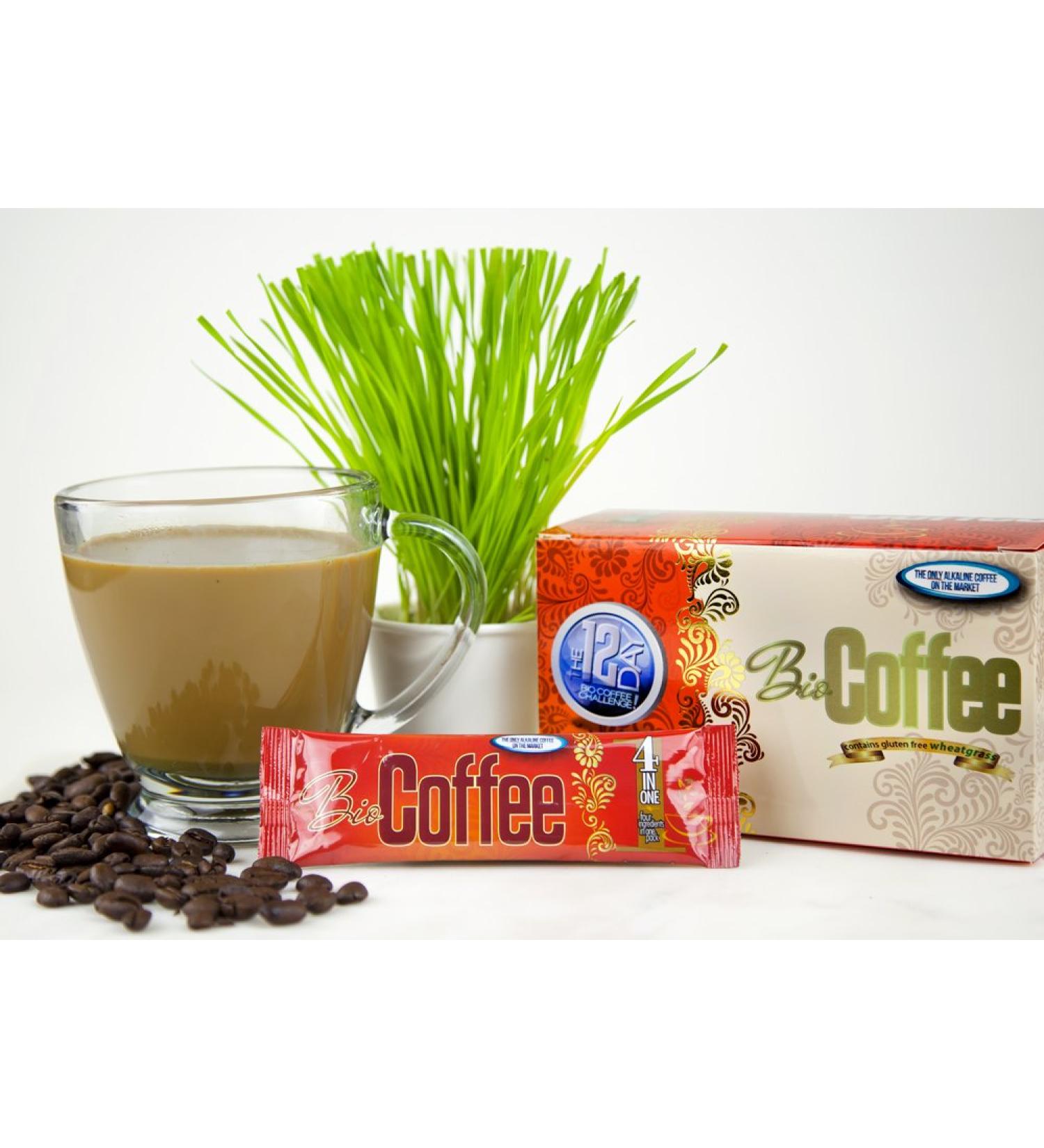 Bio Coffee - Organic Instant Non-dairy Alkaline Coffee (12 Sachet Box) - Buy Online on GoSupps.com