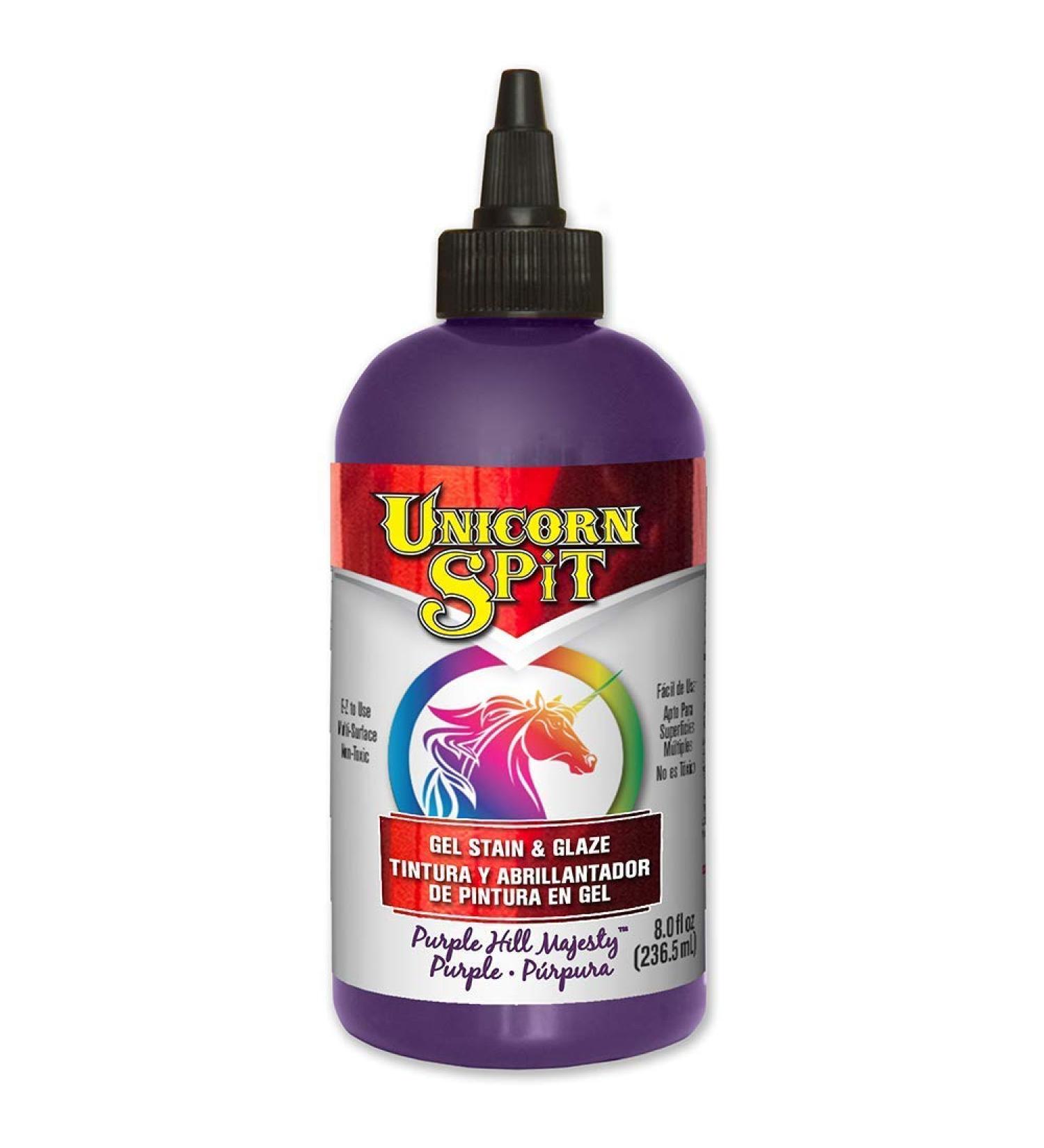 Unicorn SPiT 5771009 Gel Stain and Glaze, Purple Hill Majesty 8.0 FL OZ Bottle