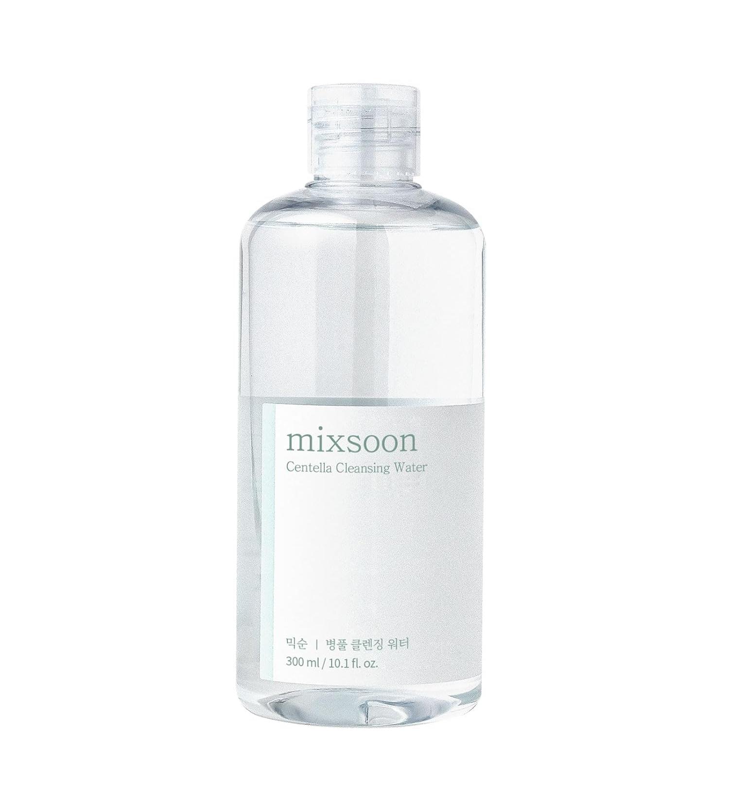 mixsoon Centella Cleansing Water 10.14 fl oz / 300ml Face Cleanser for Sensitive Skin Centella Asiatica Aloe Vera Korean Glass Skin Care - Buy Online on GoSupps.com
