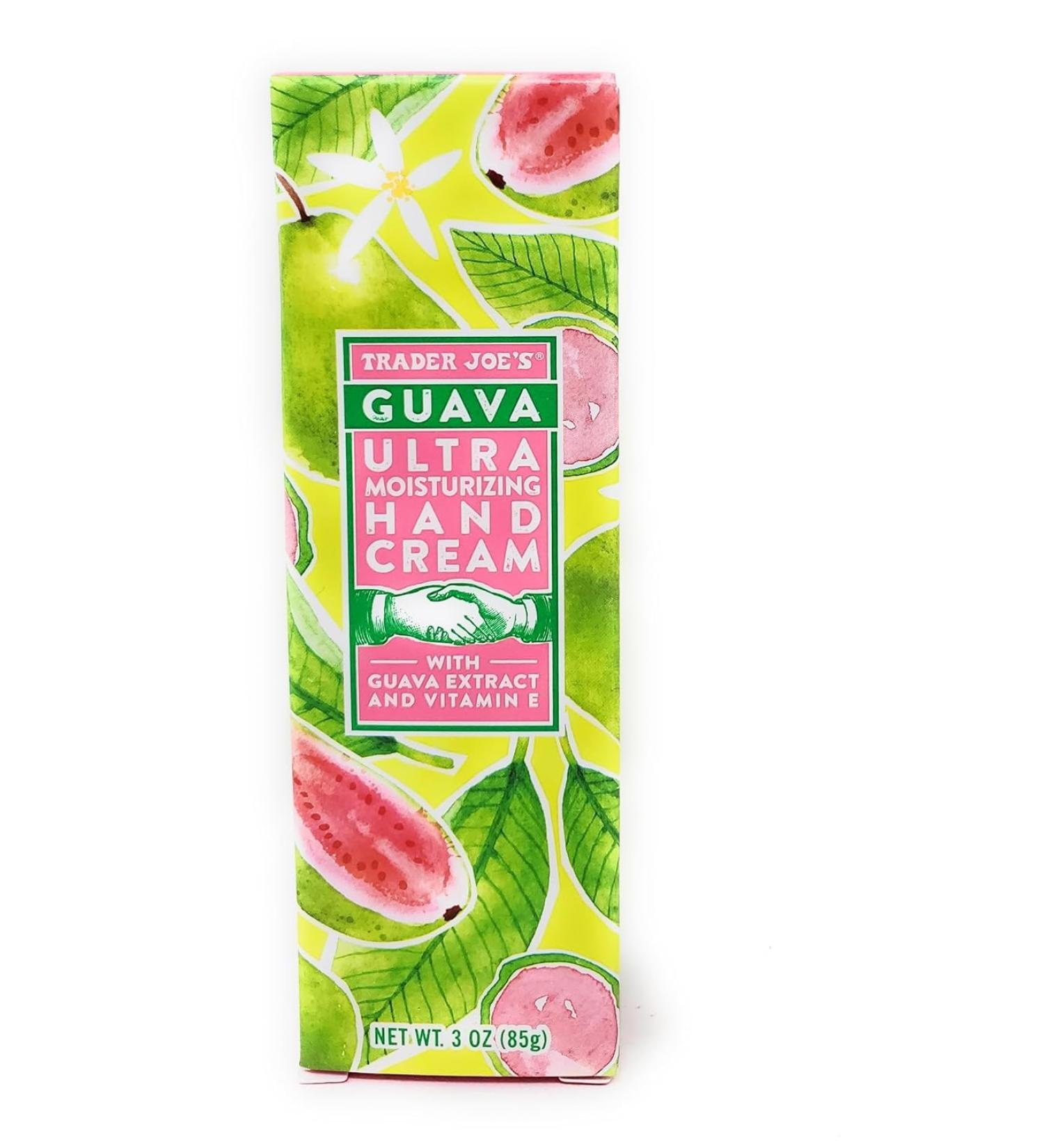 Trader Joe's Guava Ultra Moisturizing Hand Cream - Limited Edition with Guava Extract & Vitamin E | 3 oz (Pack of 1) - International Shipping Available - Buy Online on GoSupps.com