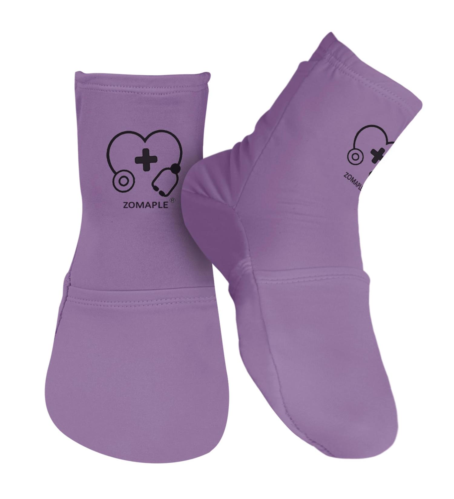 Cold Therapy Socks for Women - Purple Medium 7-11 - Pain Relief for Plantar Fasciitis, Neuropathy, Chemotherapy Recovery & Arthritis - Buy Online on GoSupps.com