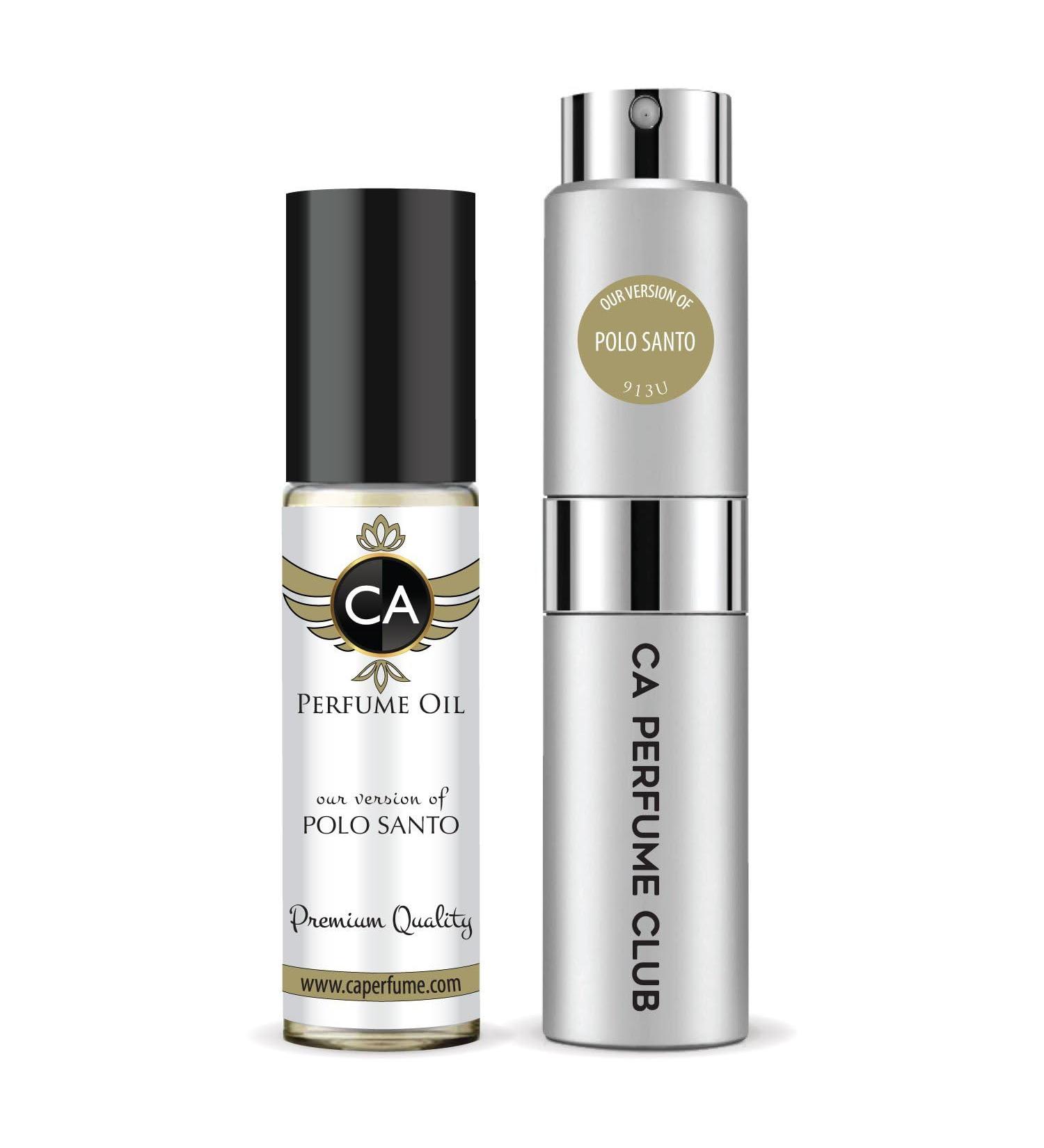CA Perfume Duo Impression of Polo Santo For Women & Men Sprayer + Body Oil Roll-On Bottles 0.27 Fl Oz+0.33 Fl Oz - Buy Online on GoSupps.com