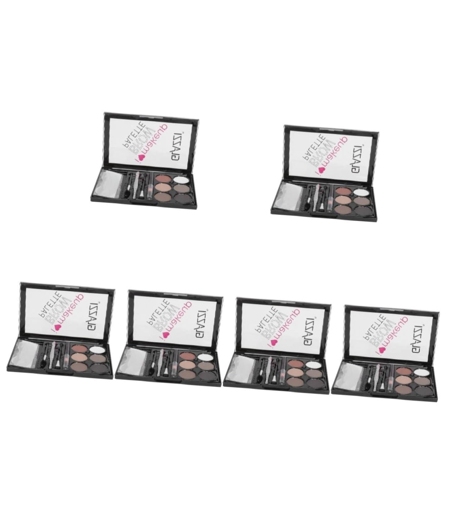 Beavorty 6 Sets Eyebrow Powder Set Eyebrow Brush Six-color Eyebrow Powder Makeup Accessory Eyebrow Stickers - Buy Online on GoSupps.com