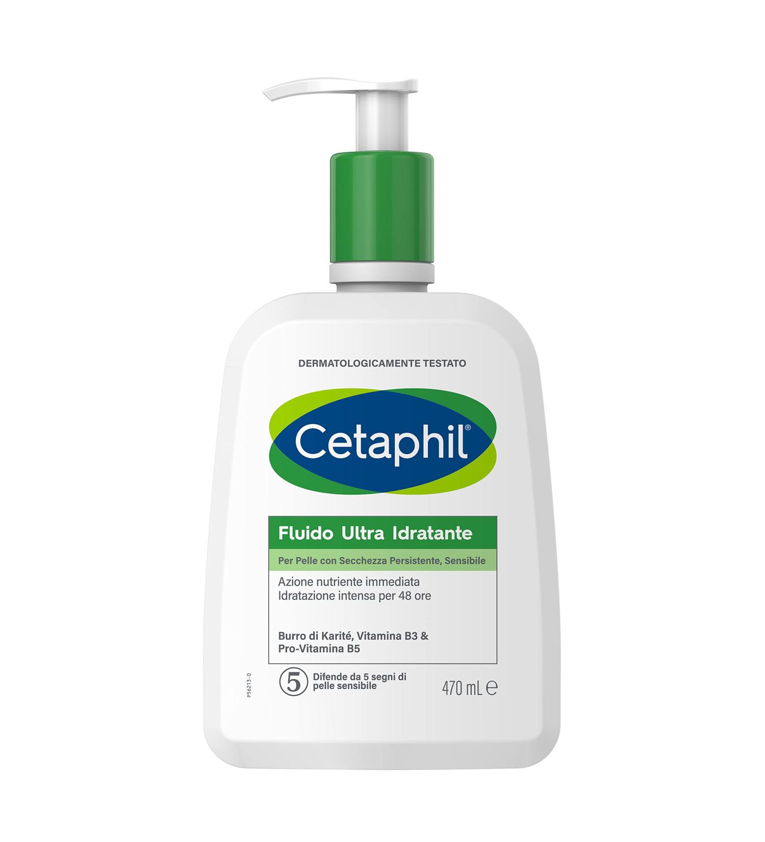 Cetaphil Ultra Moisturizing Liquid Cream 470ml | Face & Body Moisture for Sensitive Skin | Fragrance-Free 48-Hour Hydration - Buy Online on GoSupps.com