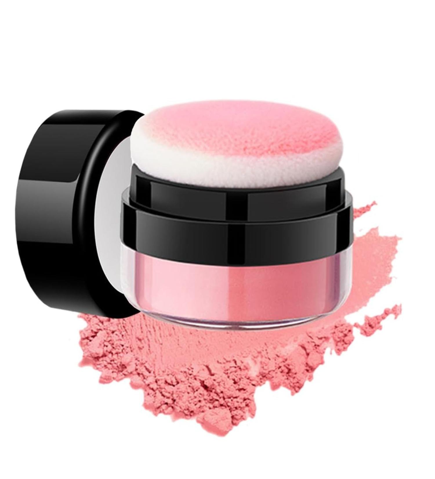 Oil Control Air Cushion Blush Natural Matte Cheek Blush Highly Pigmented Long Lasting Single Color Powder Blush for Cheeks with Soft Mushroom Puff - Buy Online on GoSupps.com