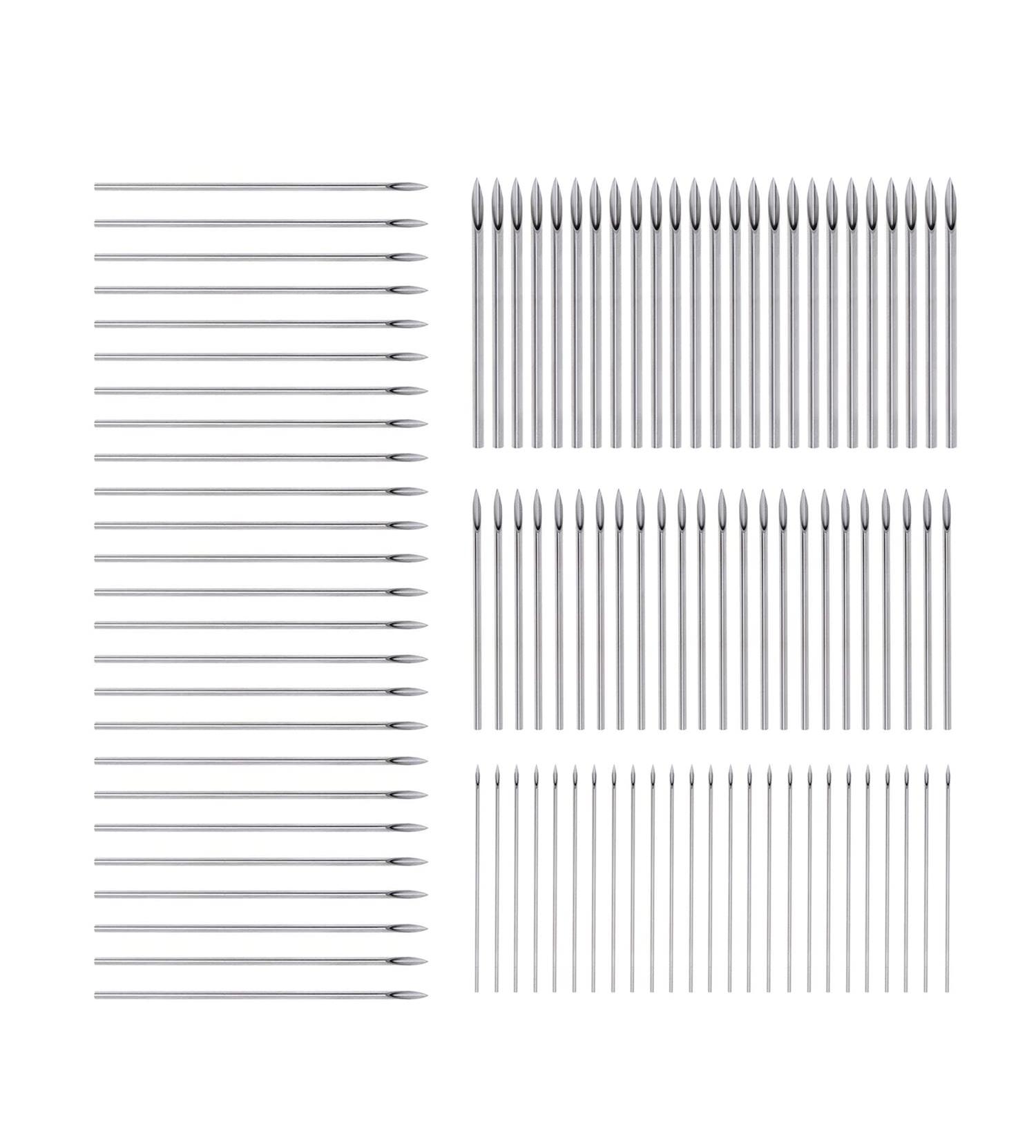 100Pcs Sterile Body Piercing Needles - 12G 14G 16G 18G for Ear & Nose Piercings - International Shipping Available - Buy Online on GoSupps.com