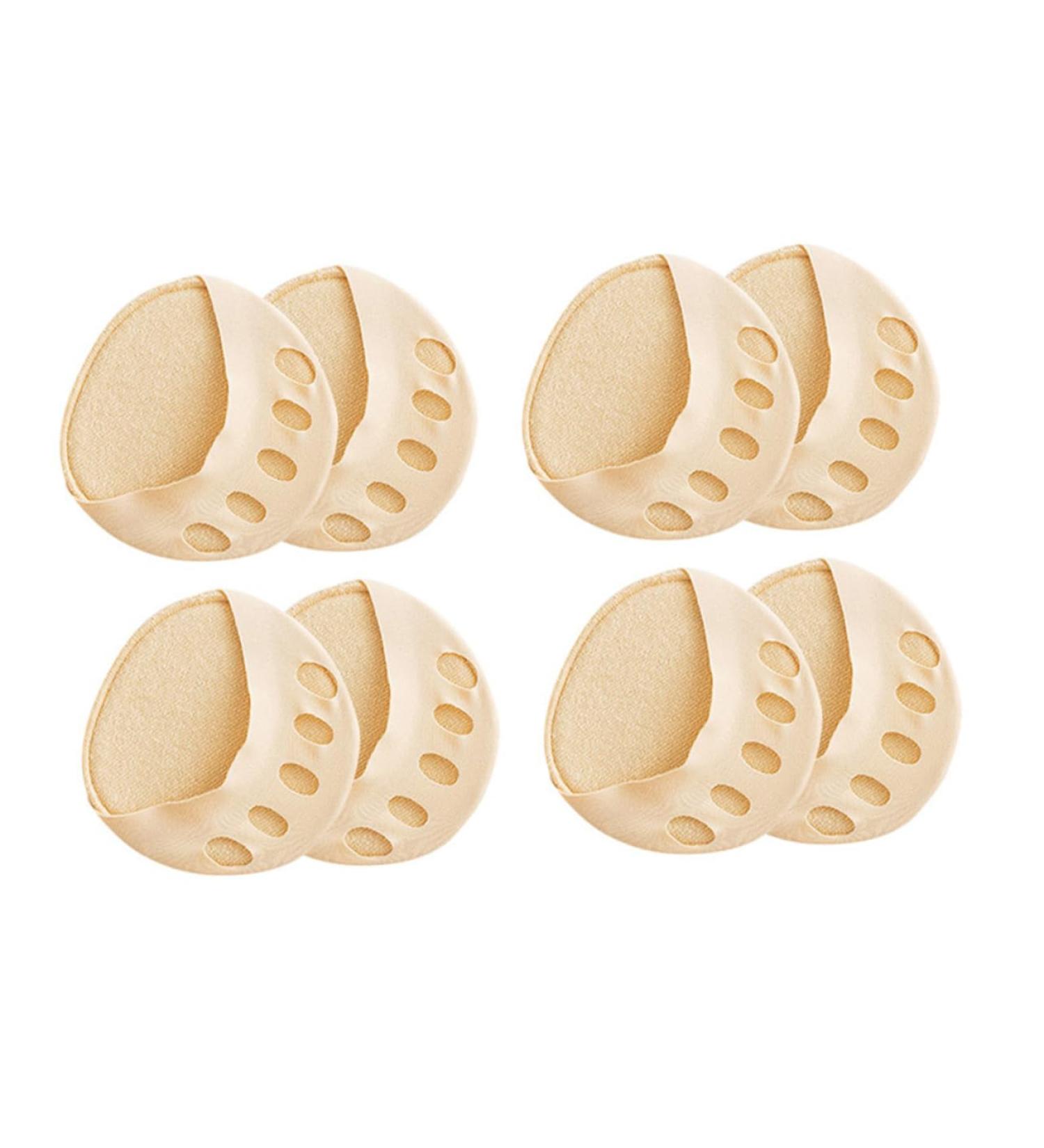 4 Pairs Split Toe Socks - Metatarsal Pads & Toeless Grip Socks for Women | Comfort & Style for Chunky Heels & Kitten Heels - Buy Online on GoSupps.com