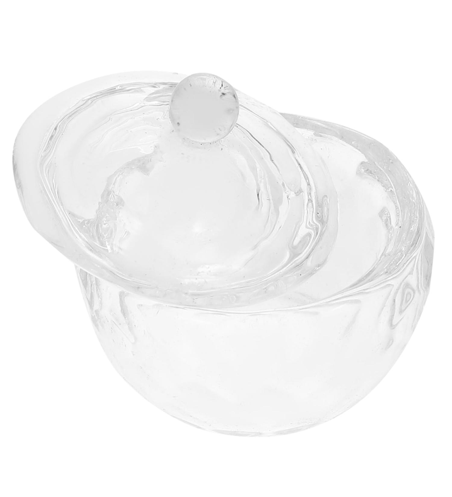ABOOFAN Wedding Decor Nail Manicure Tools Manicure Nail Dish Nail Dish Bowl with Lids Dappen Dish Nail Accessories Nail Art Dish Nail Dish Cup Nail Cups Glass Diamond With Cover 1 - Buy Online on GoSupps.com