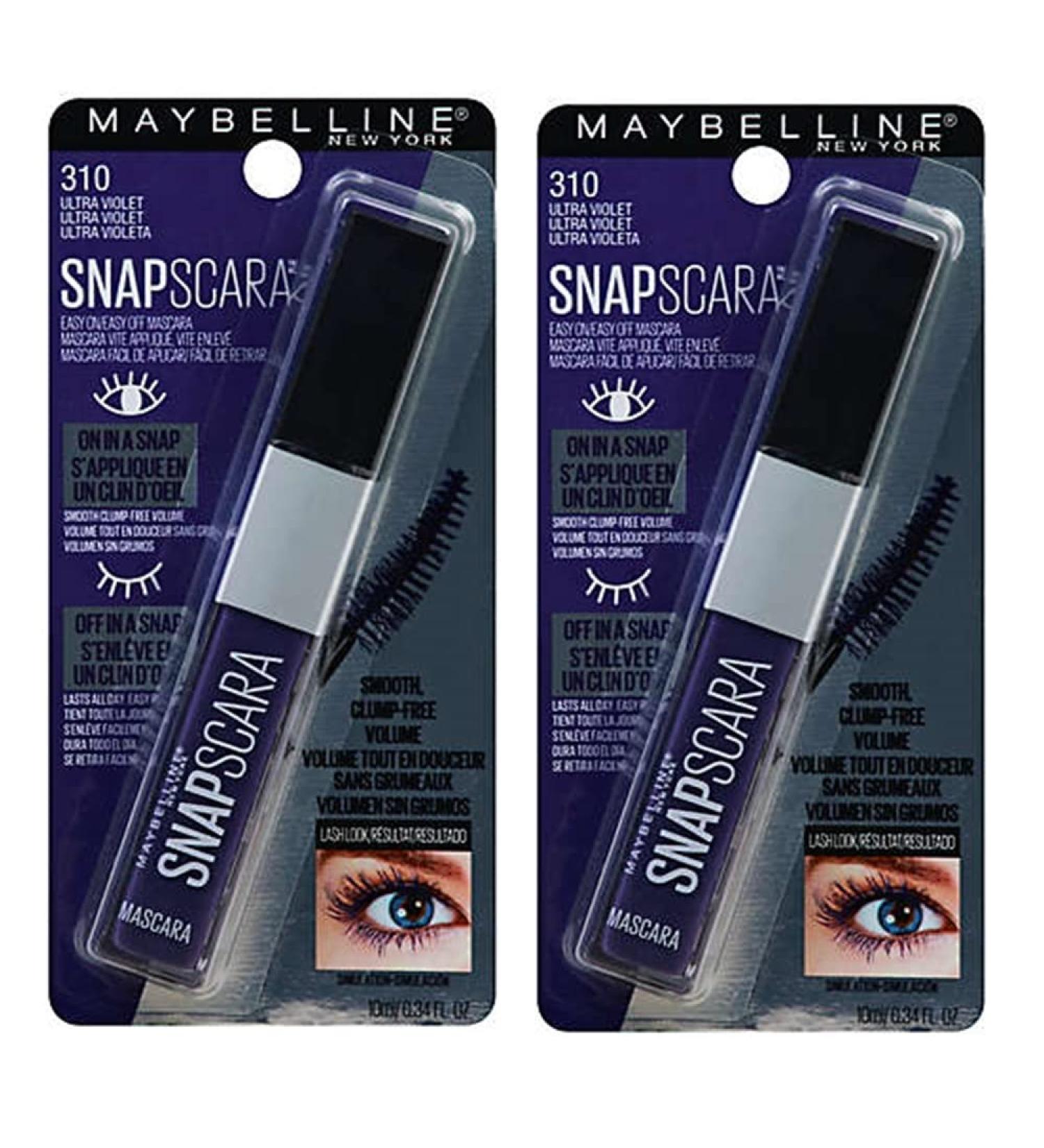 Maybelline New York Snapscara Washable Mascara Ultra Violet 310 - Pack of 2 - Buy Online on GoSupps.com