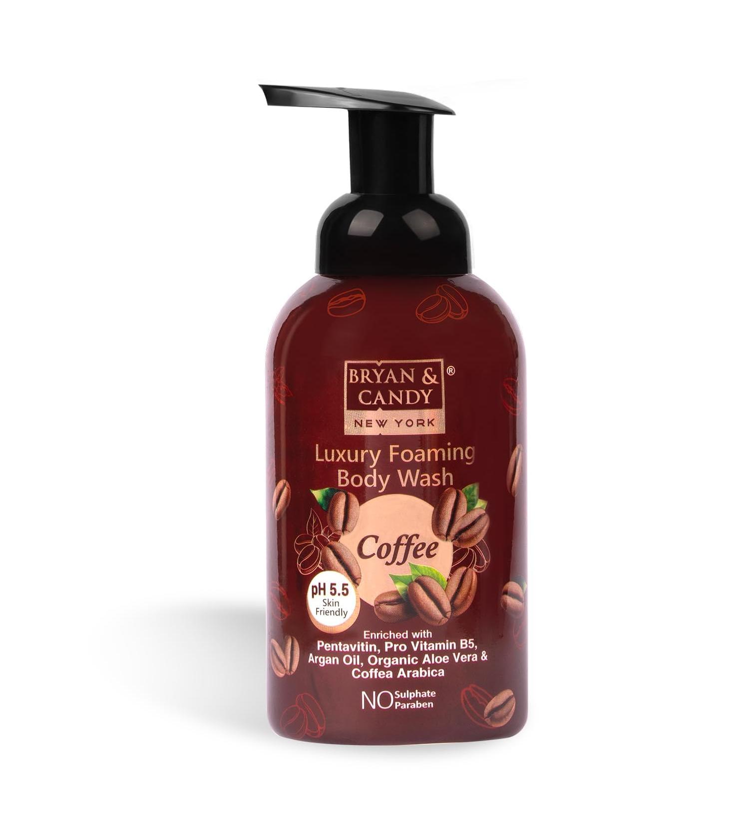 Bryan & Candy Luxury Coffee Foaming Body Wash | Hydrating & Skin-Friendly pH 5.5 | All Skin Types - 400ml - Buy Online on GoSupps.com